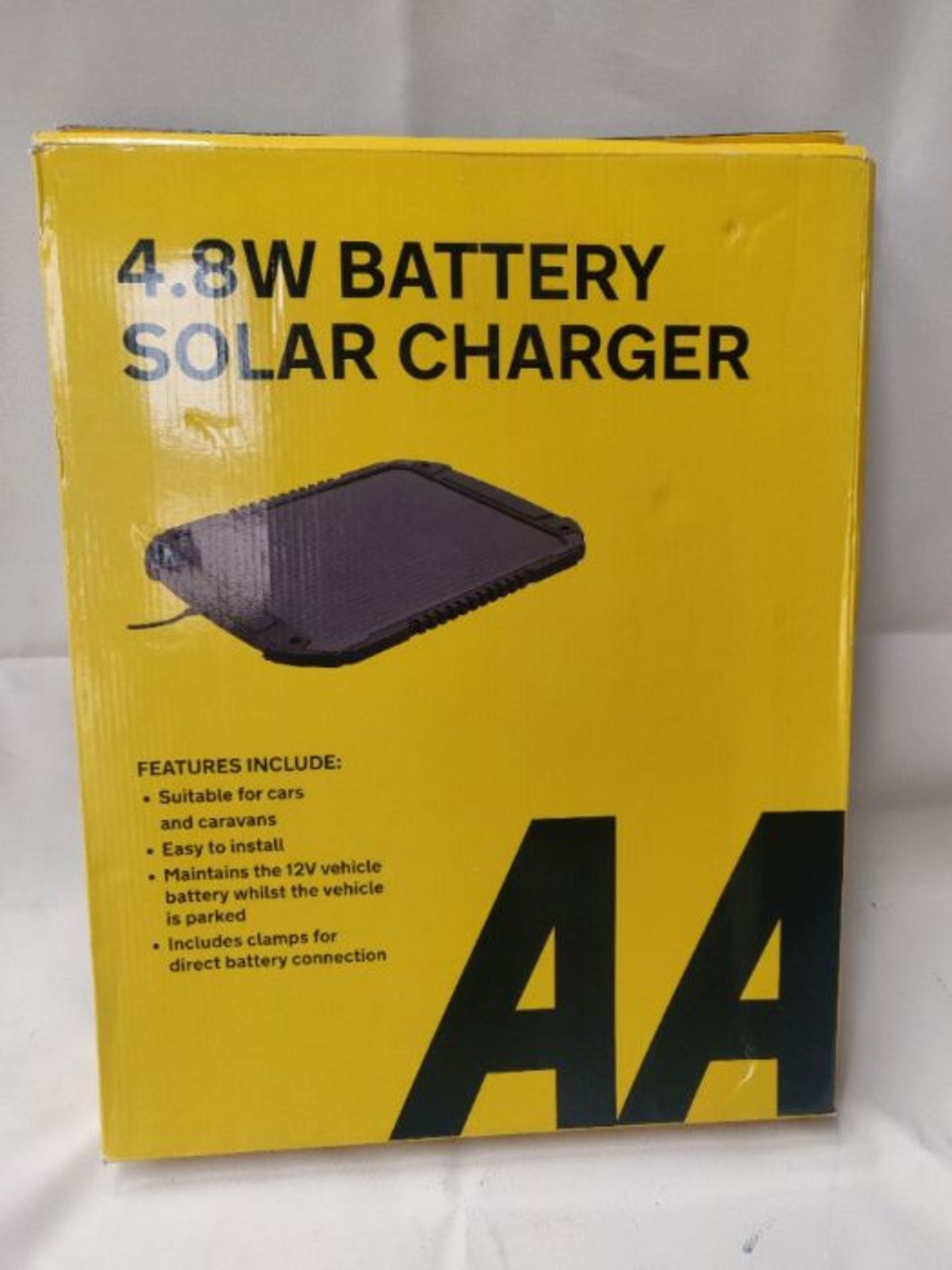 AA 12V Car Solar Battery Charger 4.8W AA1432 - For Vehicles And Caravans - Battery Con - Bild 2 aus 3