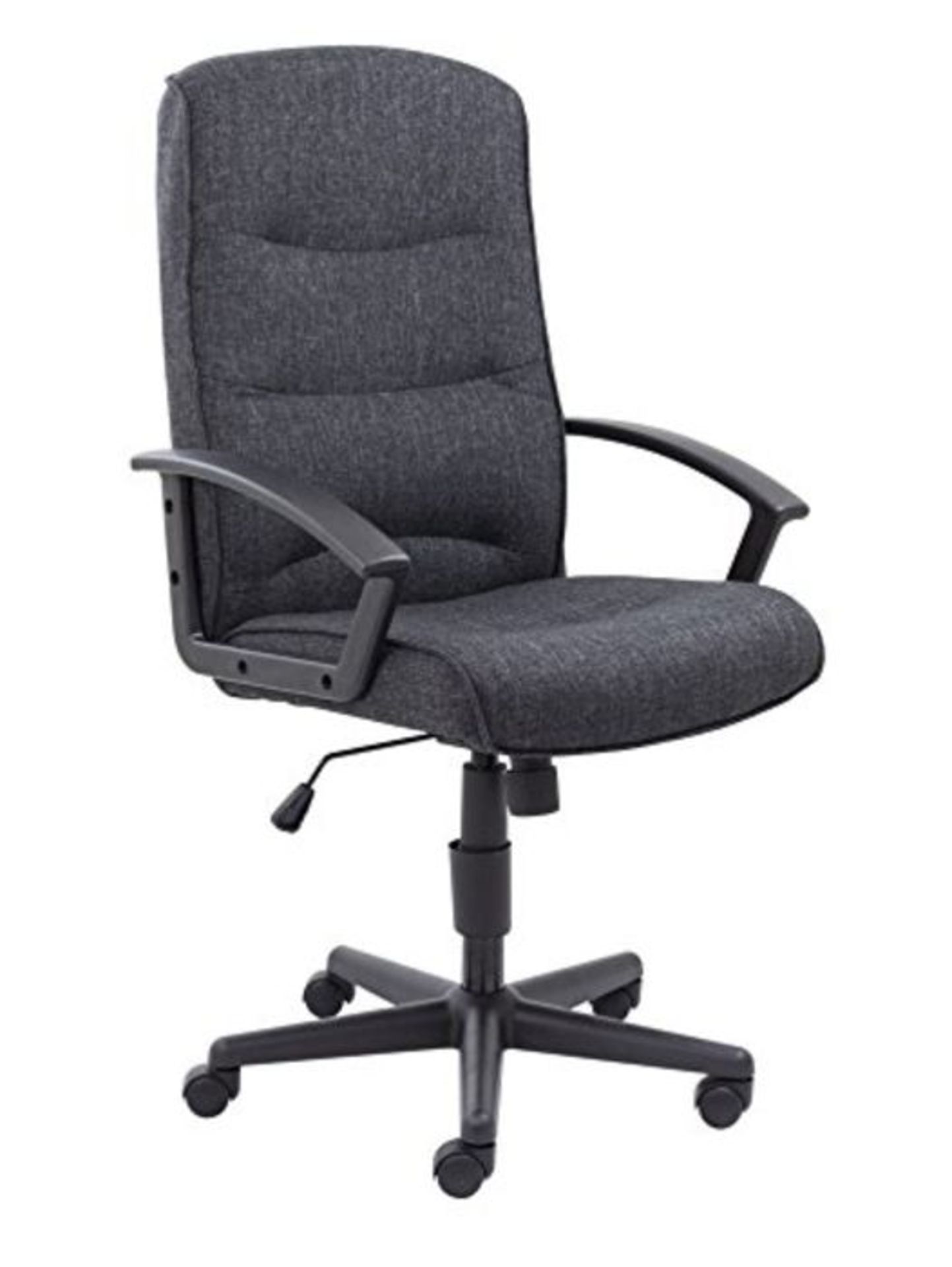 RRP £119.00 Office Hippo Executive High Back Office Chair, Fabric - Charcoal
