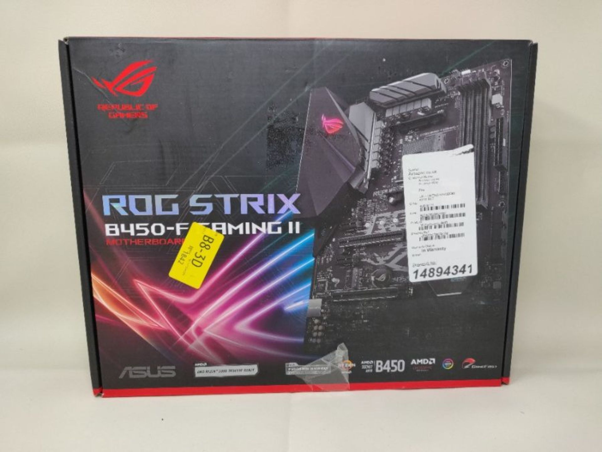 RRP £97.00 ASUS ROG Strix B450-F Gaming II AMD AM4 Ryzen 5000, 3rd Gen Ryzen ATX Gaming Motherboa - Image 2 of 3