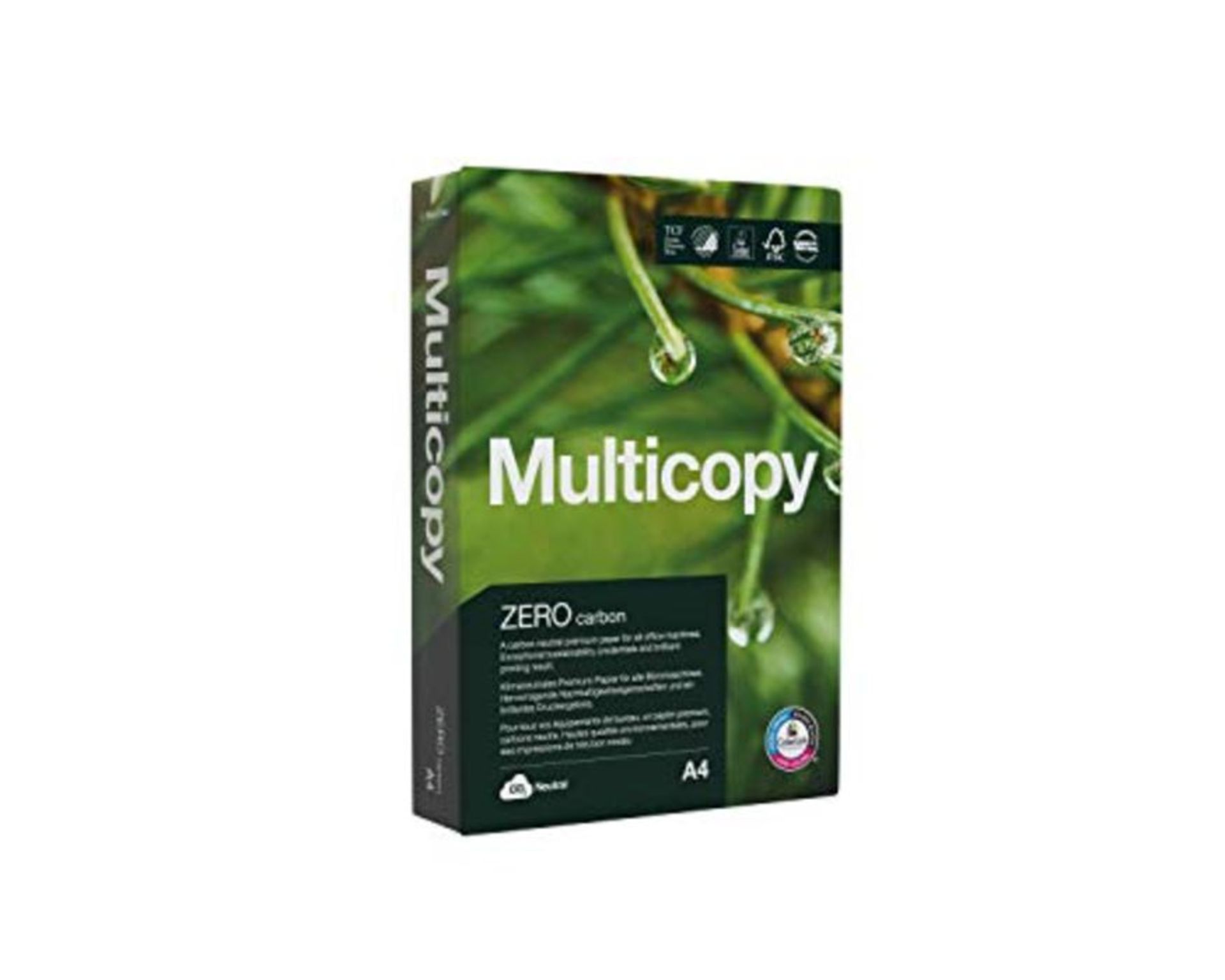 Multicopy Zero A4 Paper, 80gsm, 500 Sheets