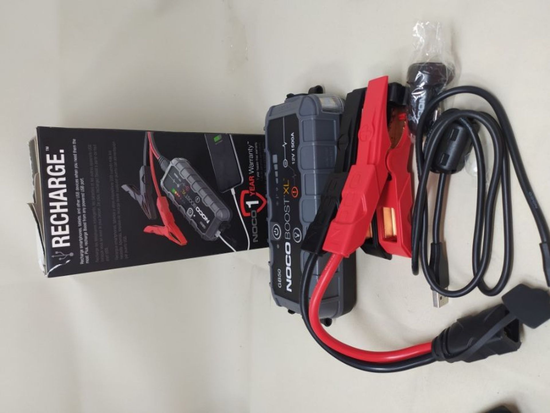 RRP £145.00 NOCO Boost XL GB50 1500 Amp 12-Volt UltraSafe Portable Lithium Jump Starter, Car Batte - Image 2 of 2