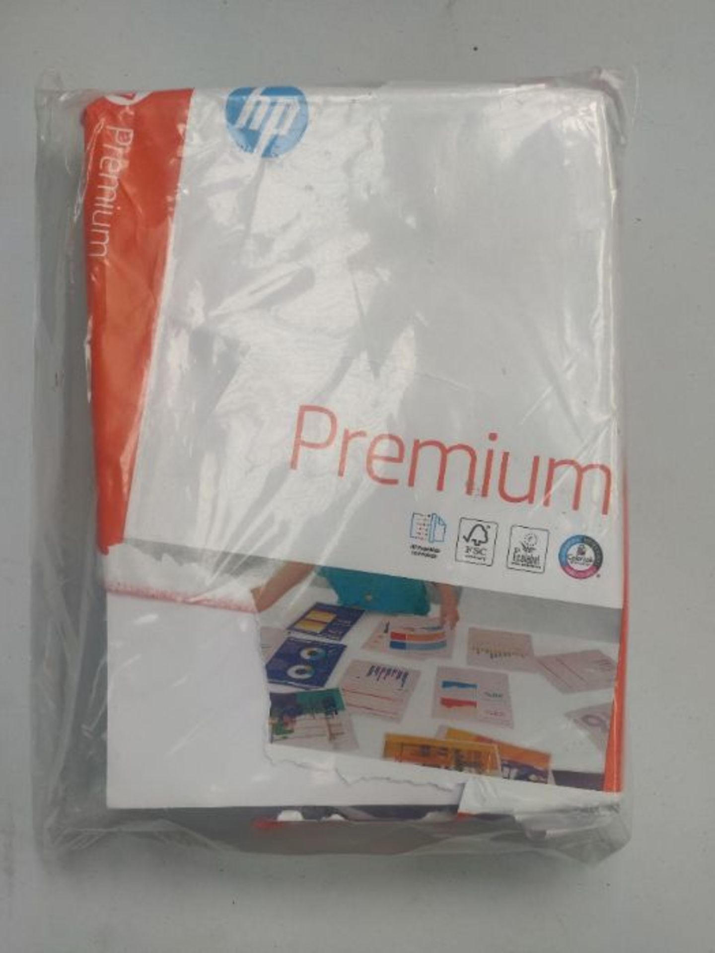 HP Printer Paper, Premium A4 Paper, 210x297mm, 80gsm, 1 Ream, 500 Sheets - FSC Certifi - Image 2 of 2