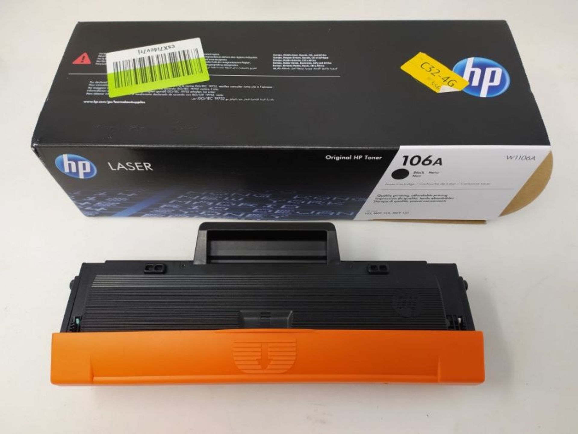 HP W1106A 106A Original Laser Toner Cartridge, Black, Single Pack - Image 2 of 2