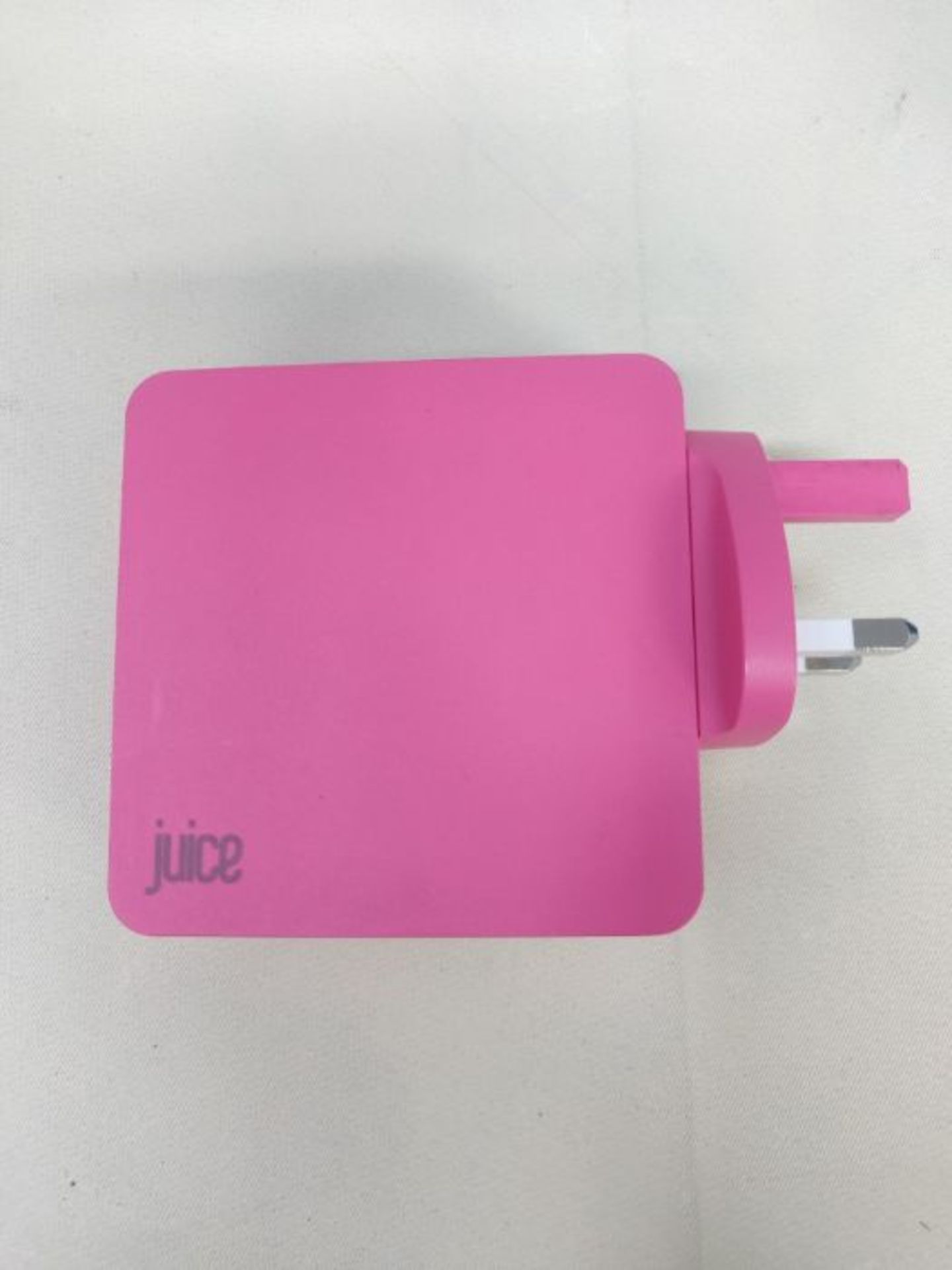 Juice Mains 4 Port USB Charger Type C 3.4A - Pink - Image 2 of 2