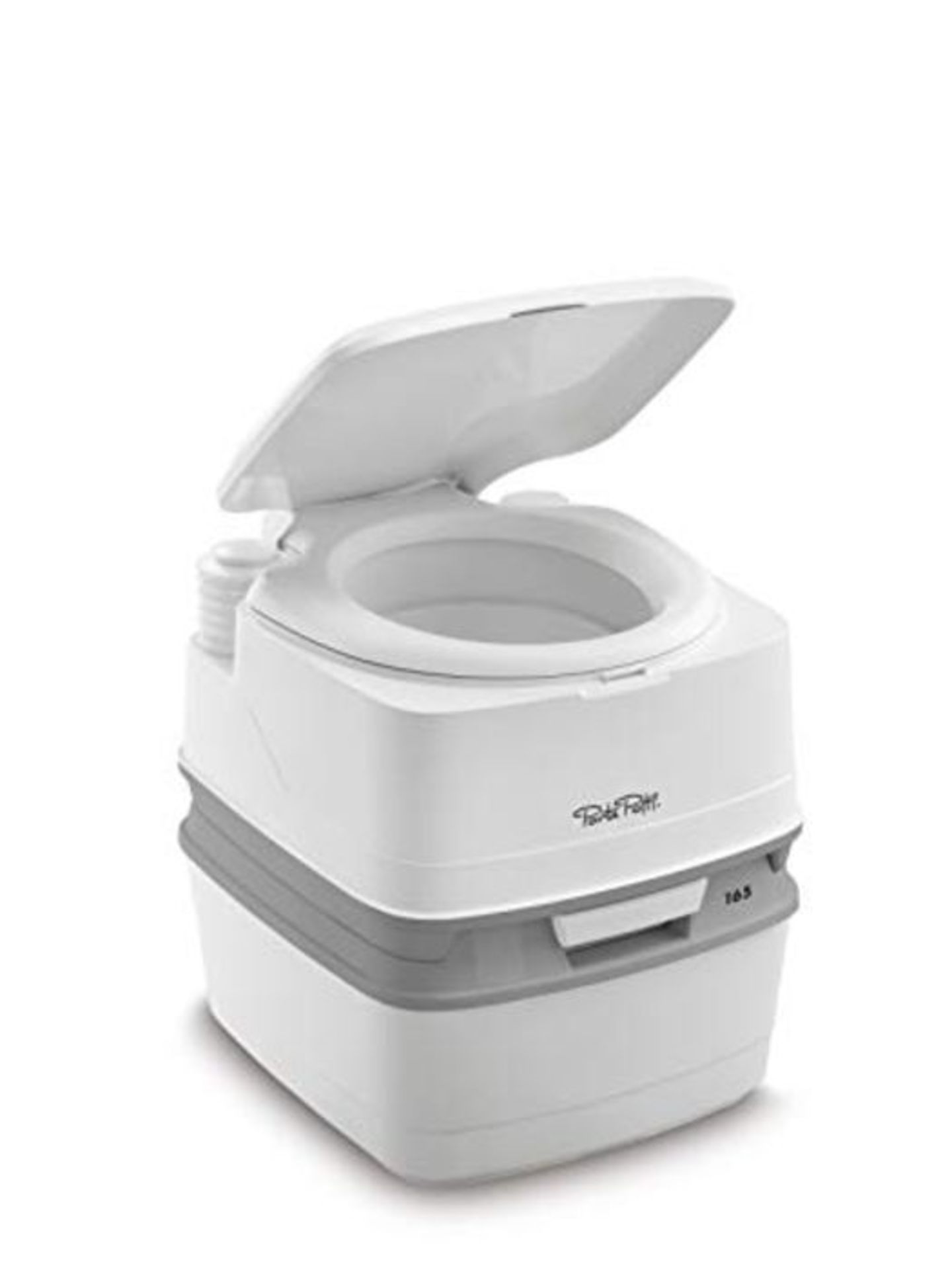 RRP £70.00 Thetford 92806 Porta Potti 165 WC portatile, Bianco/Grigio chiaro