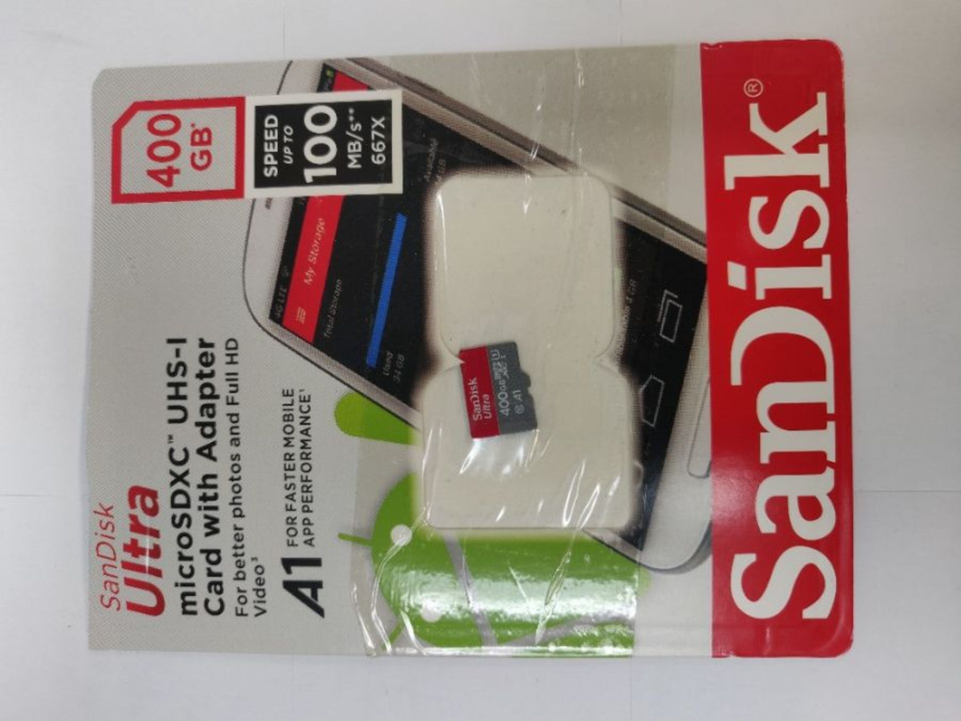 SanDisk Ultra 400 GB microSDXC Memory Card SD Adapter with A1 App Performance Up to - Image 2 of 3