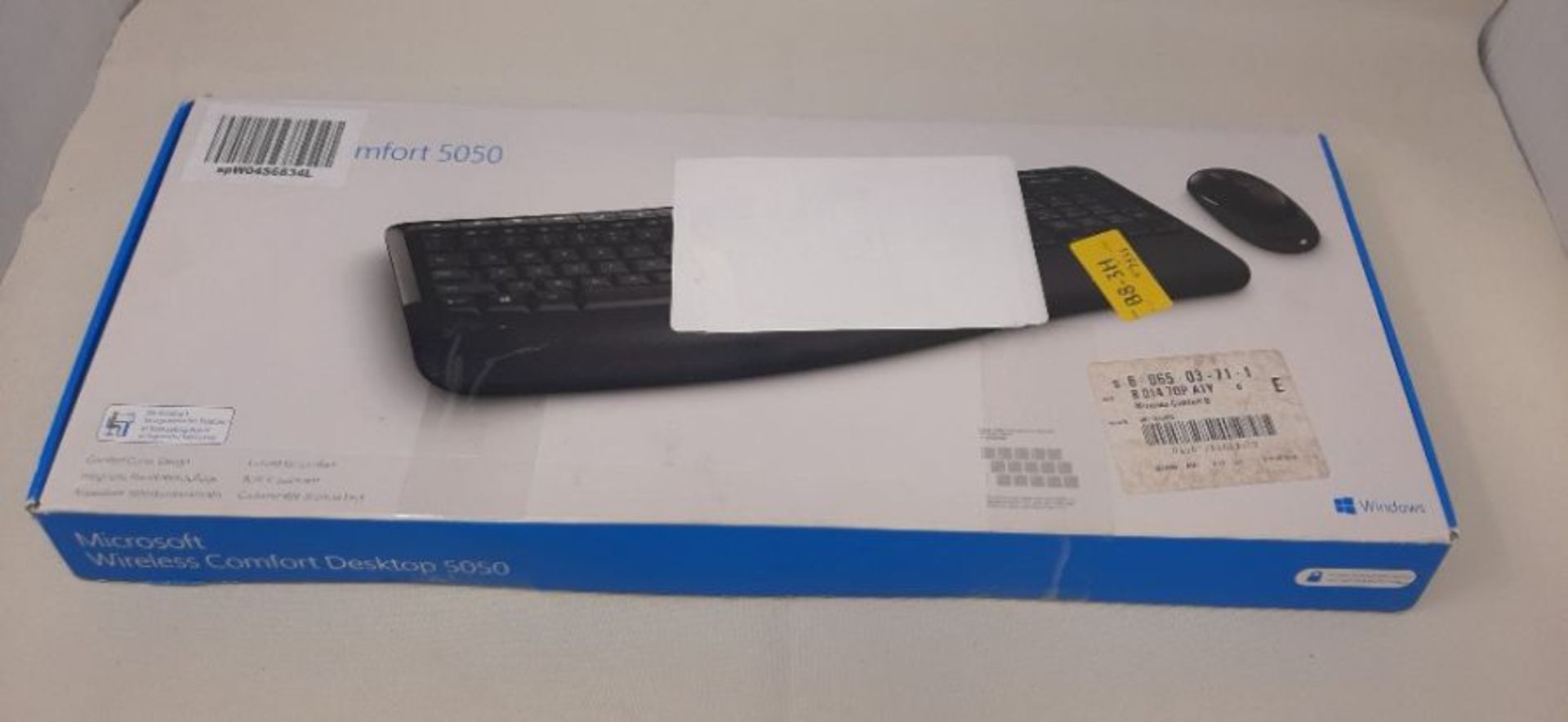 RRP £75.00 Microsoft Wireless Comfort Desktop 5050 - keyboards (USB, QWERTZ, Wireless, Battery, W - Image 2 of 3