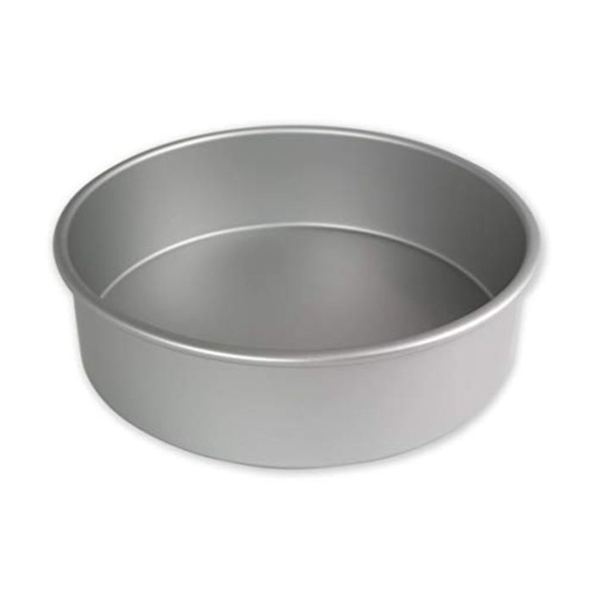 PME RND094 Anodised Aluminium Round Cake Pan 9 x 4-Inch Deep, Silver