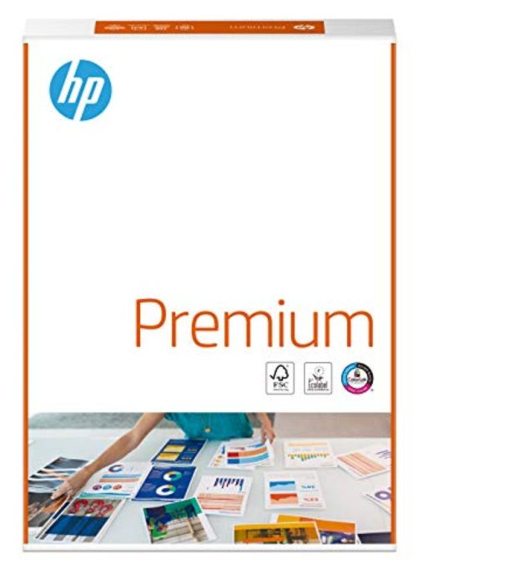 HP Printer Paper, Premium A4 Paper, 210x297mm, 80gsm, 1 Ream, 500 Sheets - FSC Certifi
