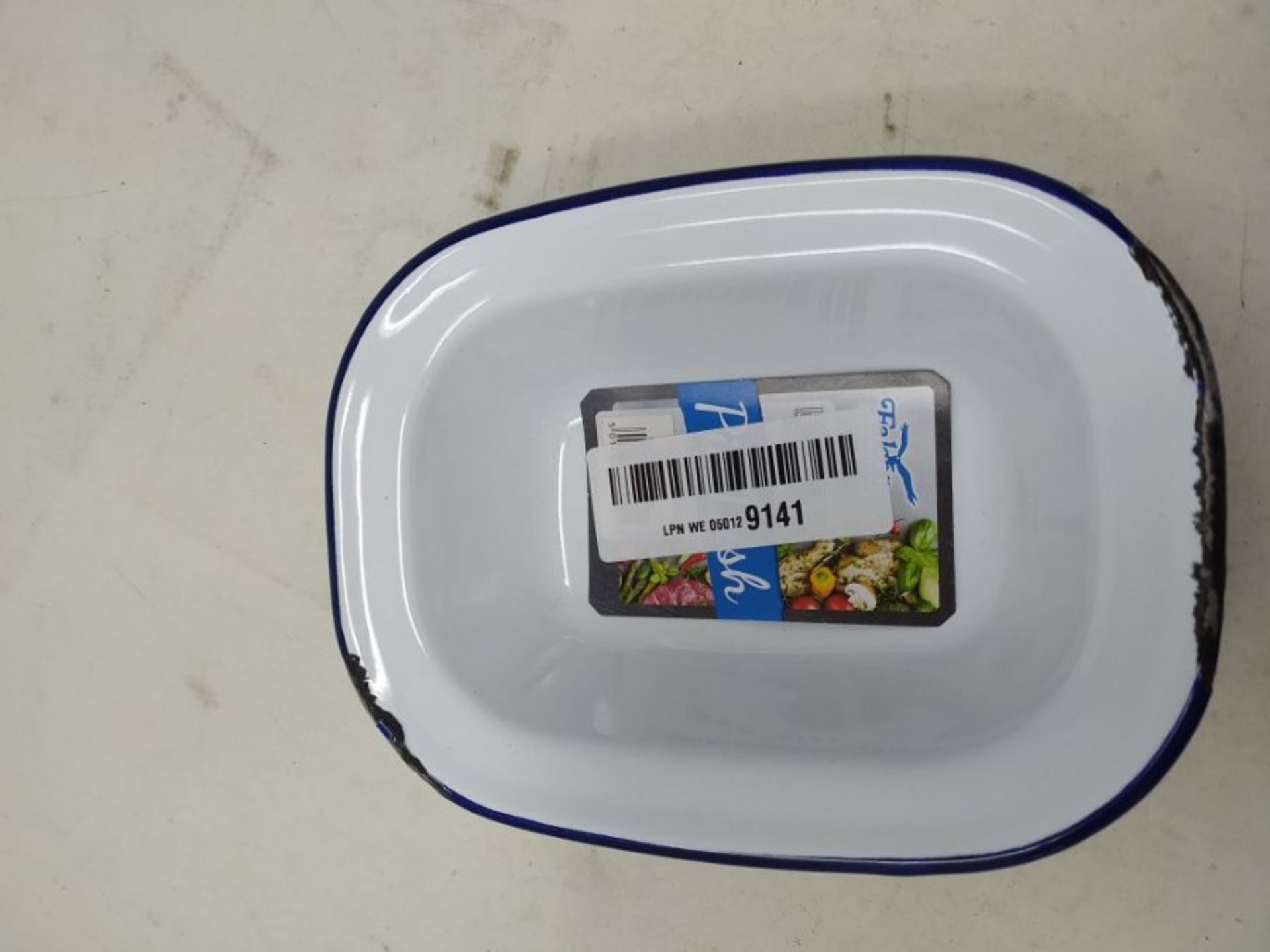 Falcon 16cm Oblong Enamel Pie Dish - Image 2 of 2