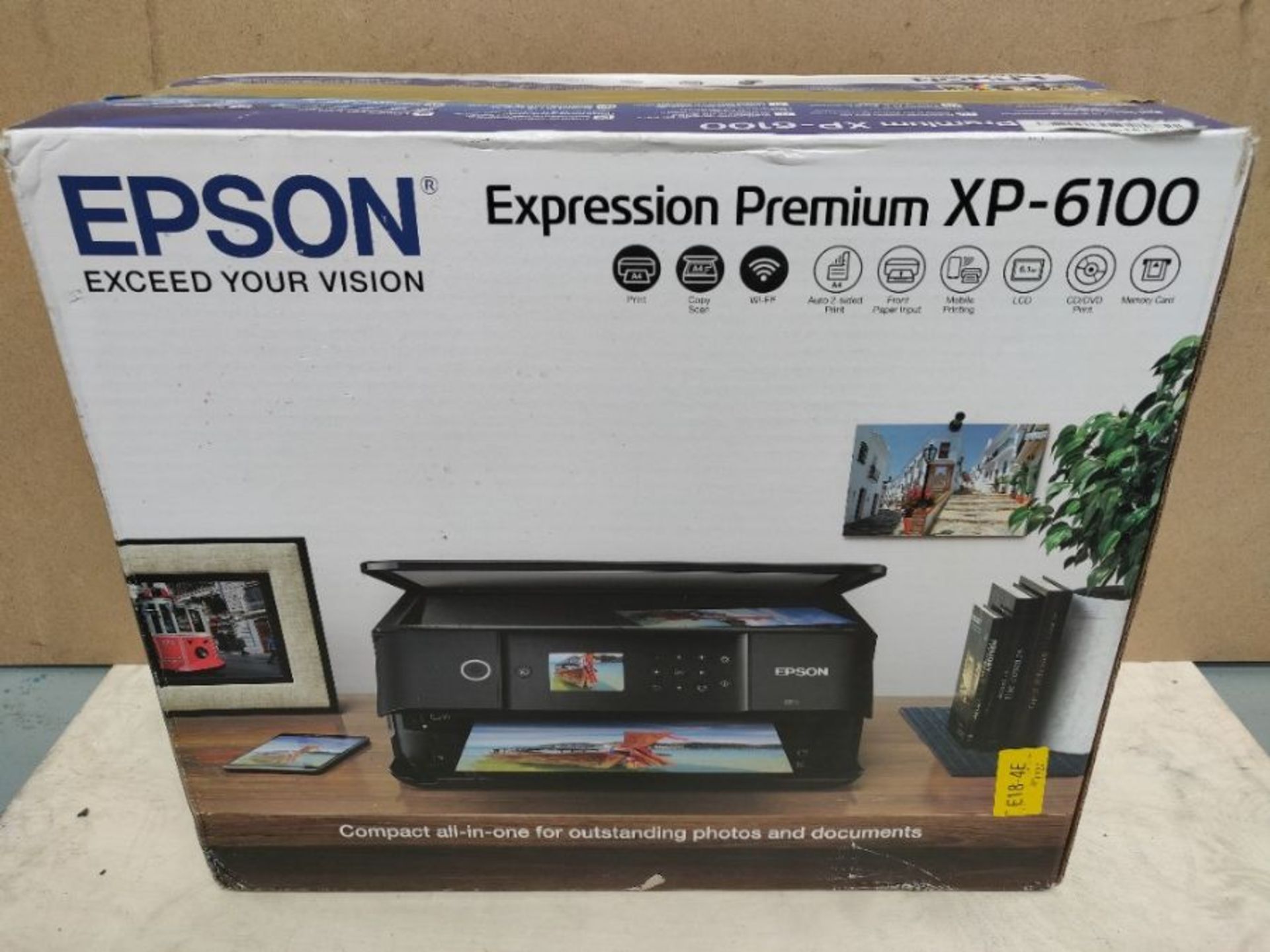 RRP £79.00 Epson Expression Premium XP-6100 Print/Scan/Copy Wi-Fi Printer, Black, Amazon Dash Rep - Image 2 of 3