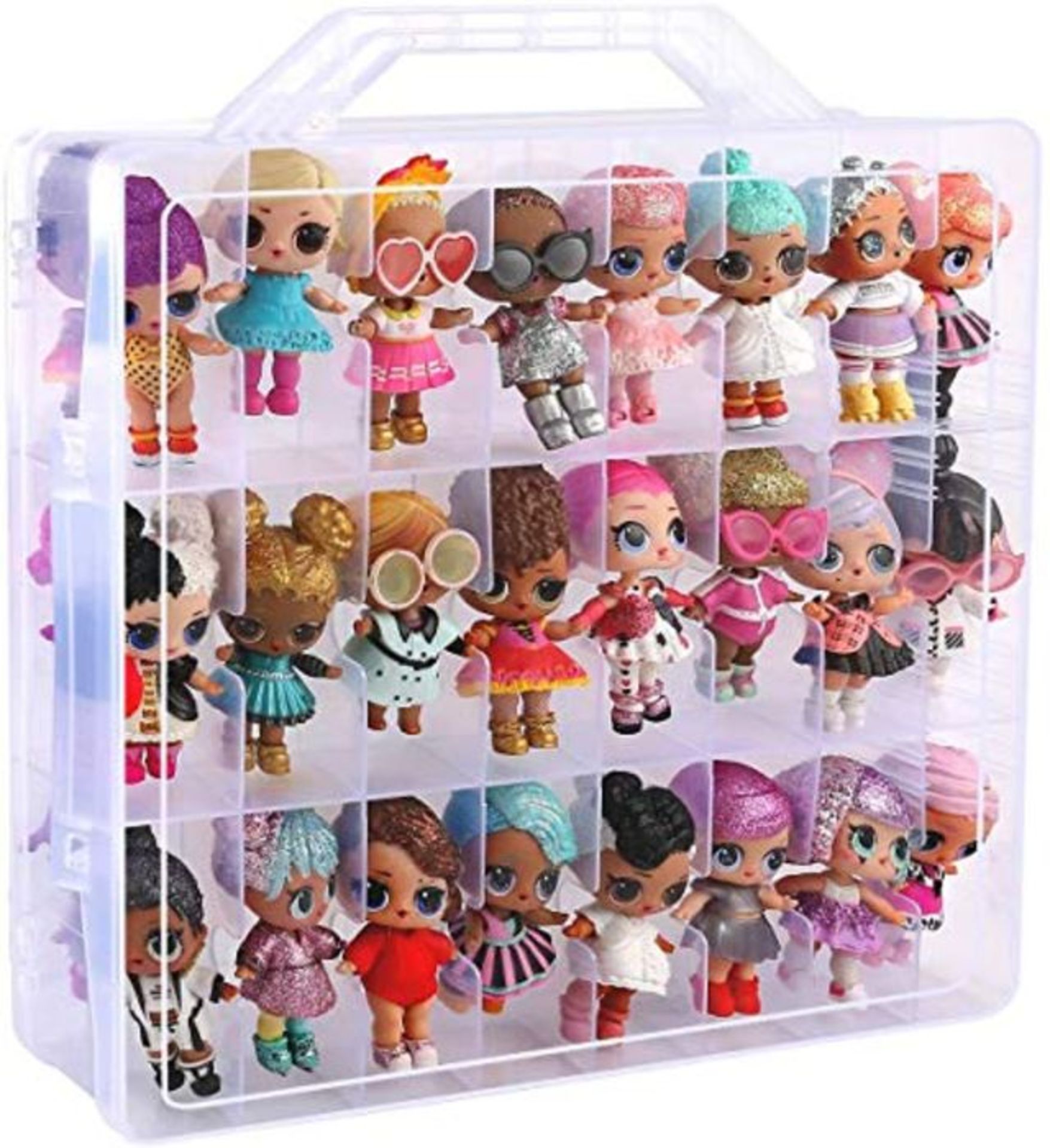 ALKOO Organizer Storage Case compatible with LOL 64836E7C Glitter Doll (Crystal)