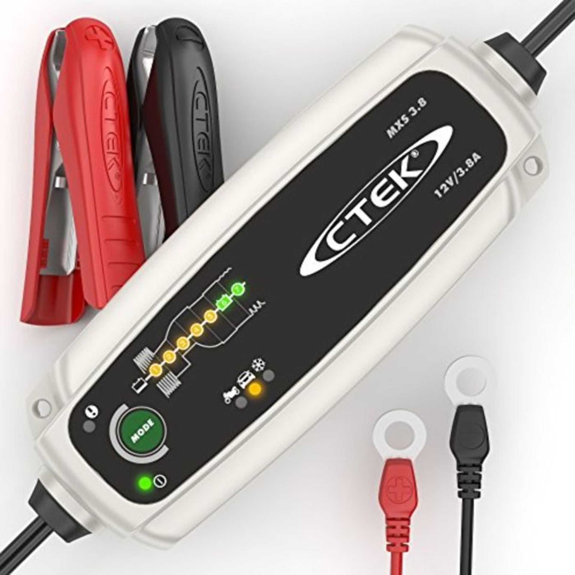 RRP £65.00 CTEK MXS 3.8 Automatic Battery Charger (Charges & Maintains Car and Motorcycle Batteri