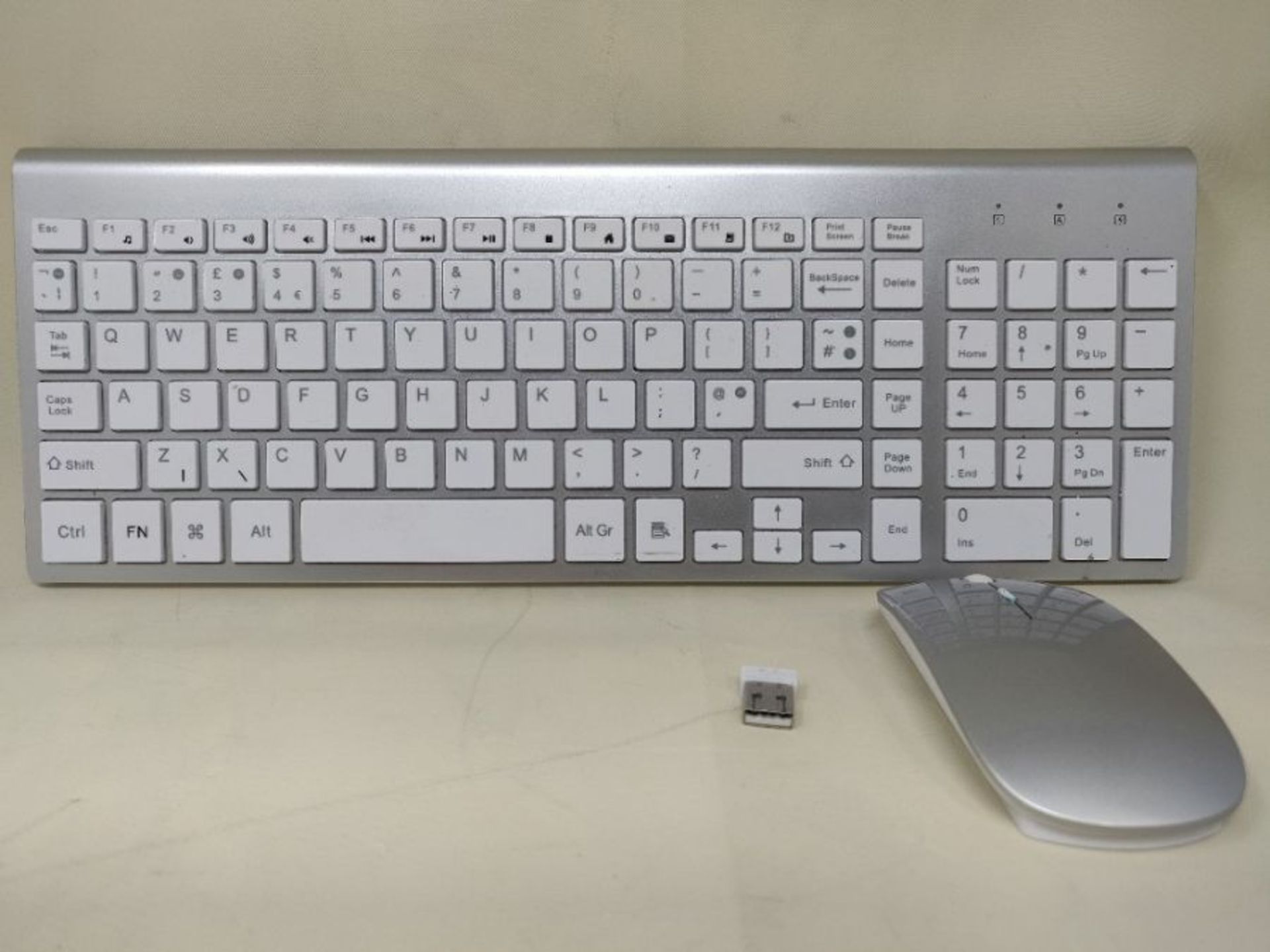 Wireless Keyboard and Mouse combo,Full Size & Ultra Thin Compact Keyboards and Mouse ( - Bild 2 aus 2