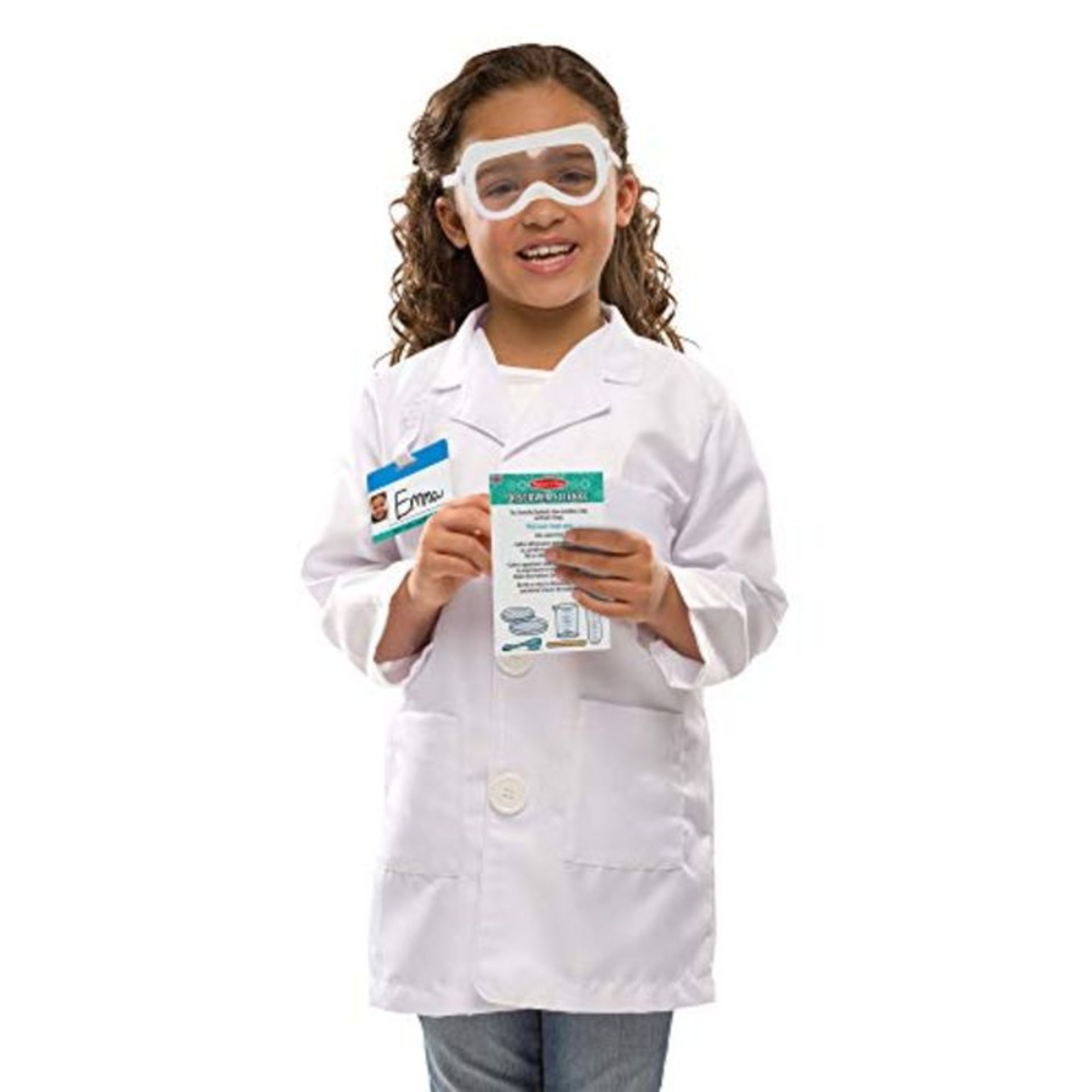 Melissa & Doug Scientist Role Play Set | Pretend Play | Kids Costume | 3 | Gift for B