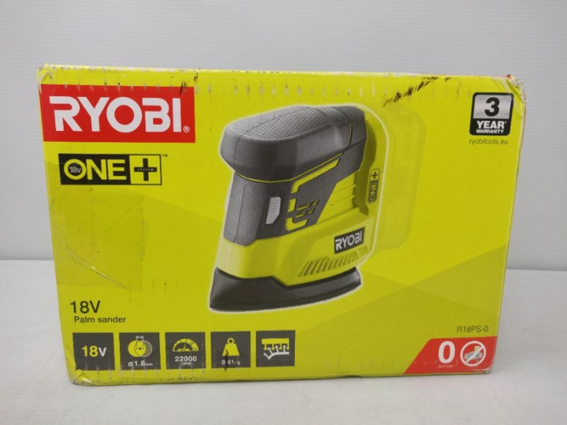 Ryobi R18PS-0 18V ONE Cordless Corner Palm Sander (Body Only) - Image 2 of 3