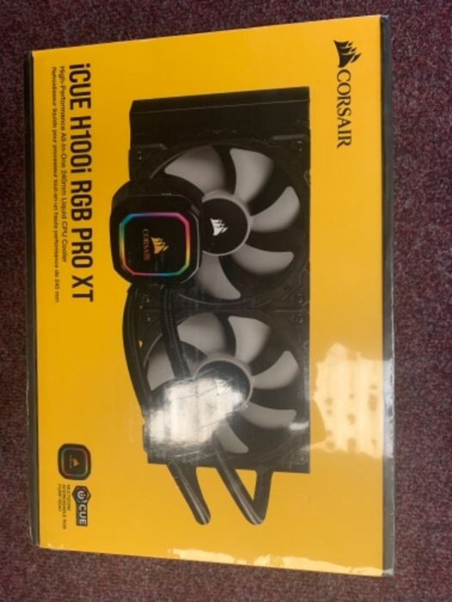 NO VAT HAM - RRP £114.00 Corsair iCUE H100i PRO XT RGB Liquid CPU Cooler (240mm Radiator, Two 120mm - Image 2 of 2