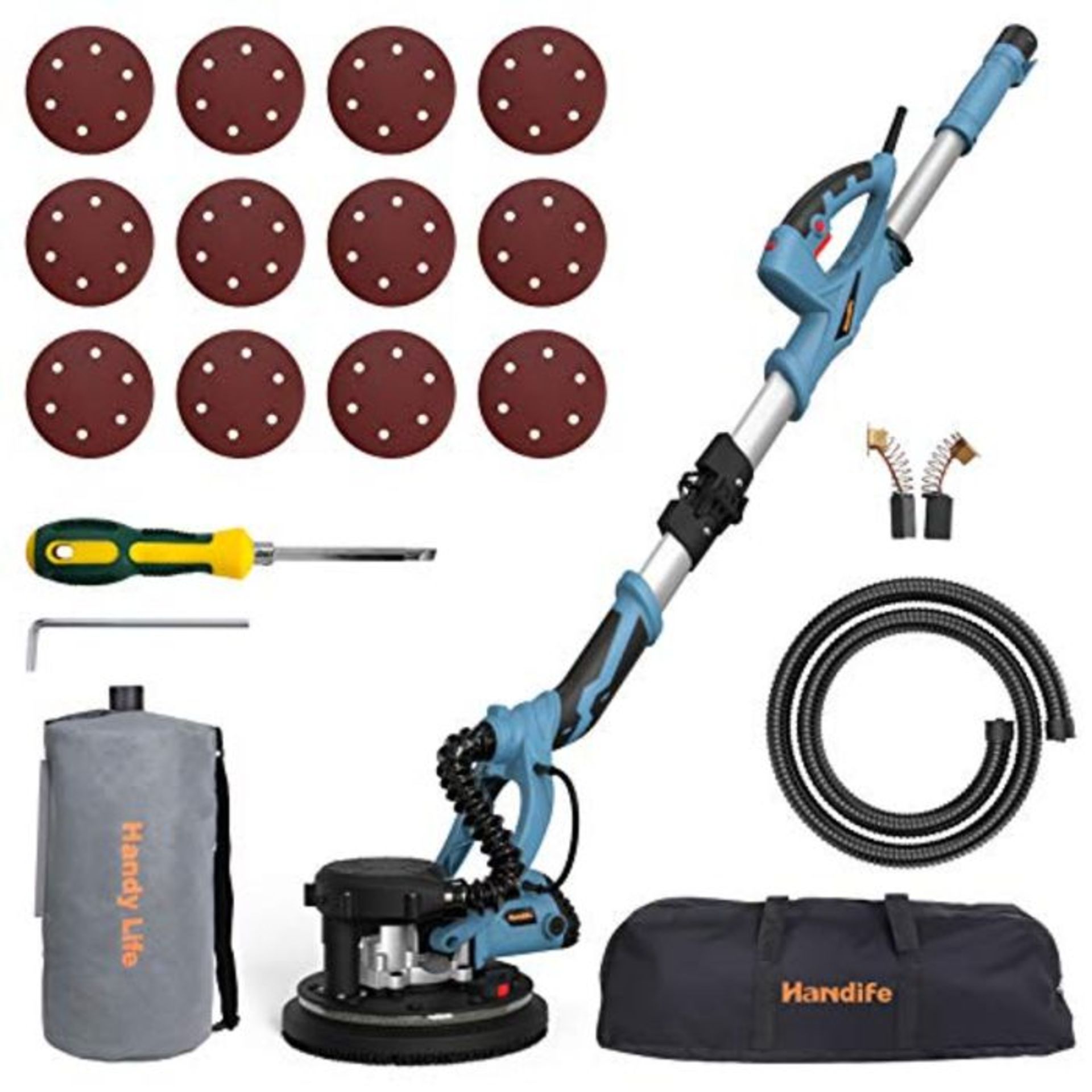 RRP £116.00 Drywall Sander, Handife 800W Electric Foldable Wall Sander, Double-Deck LED Lights San