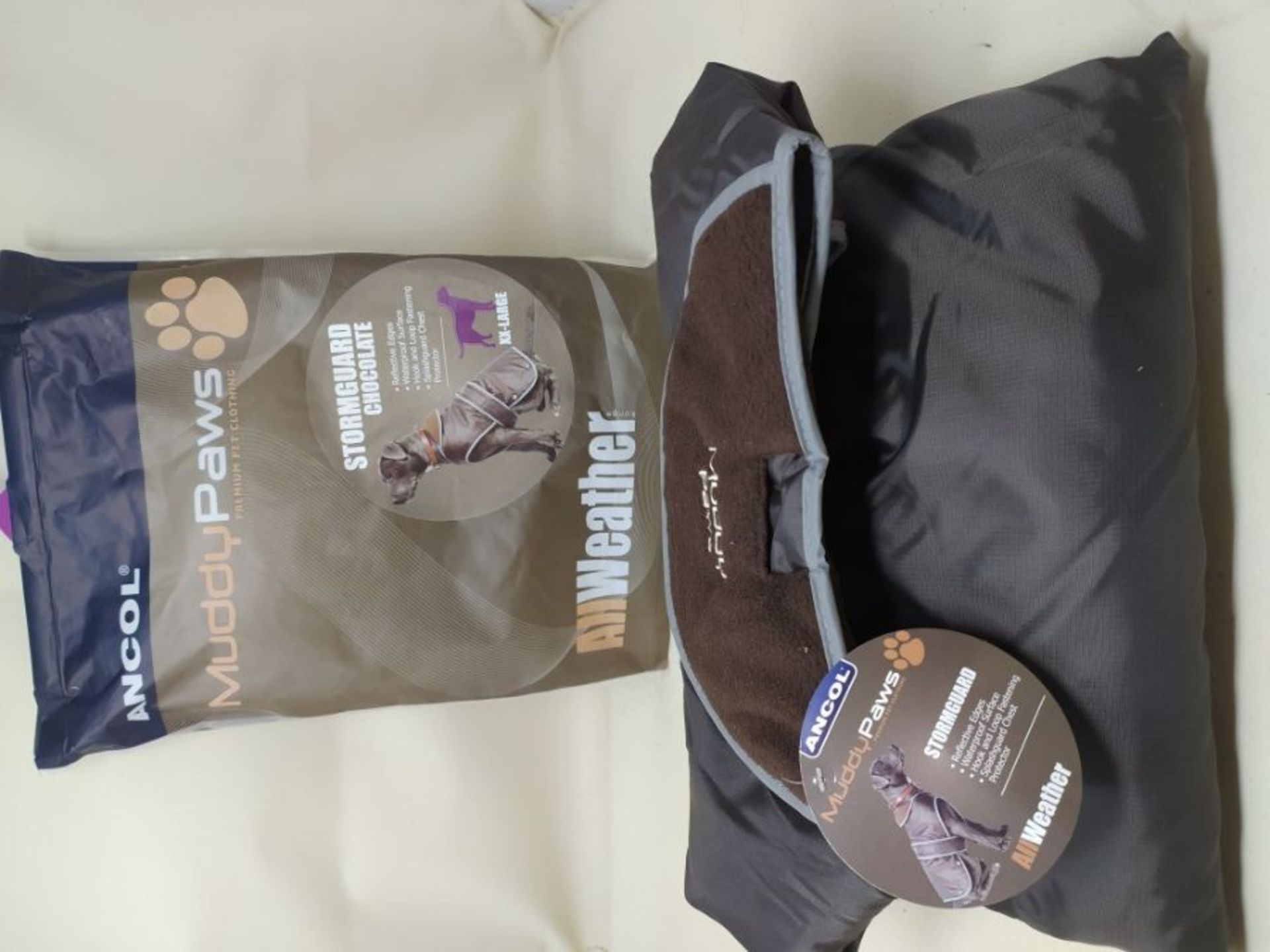 Ancol Muddy Paws Stormguard Coat Chocolate XXL Extra Extra Large ( Length 70cm/ to fit - Image 2 of 2