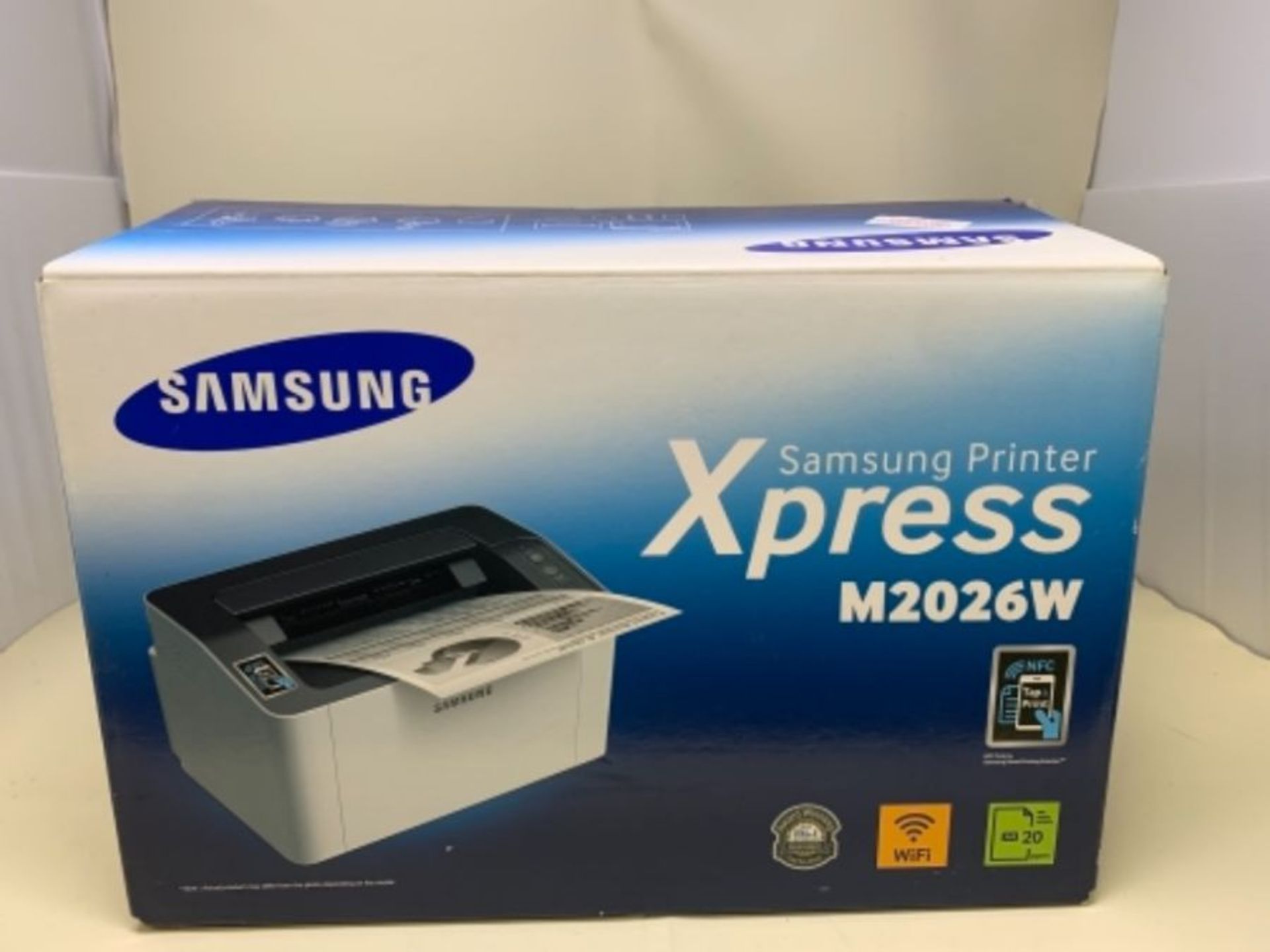 RRP £290.00 Samsung Xpress M2026W A4 Mono Wireless, Black & White Laser Printer (20 ppm) - Image 2 of 3