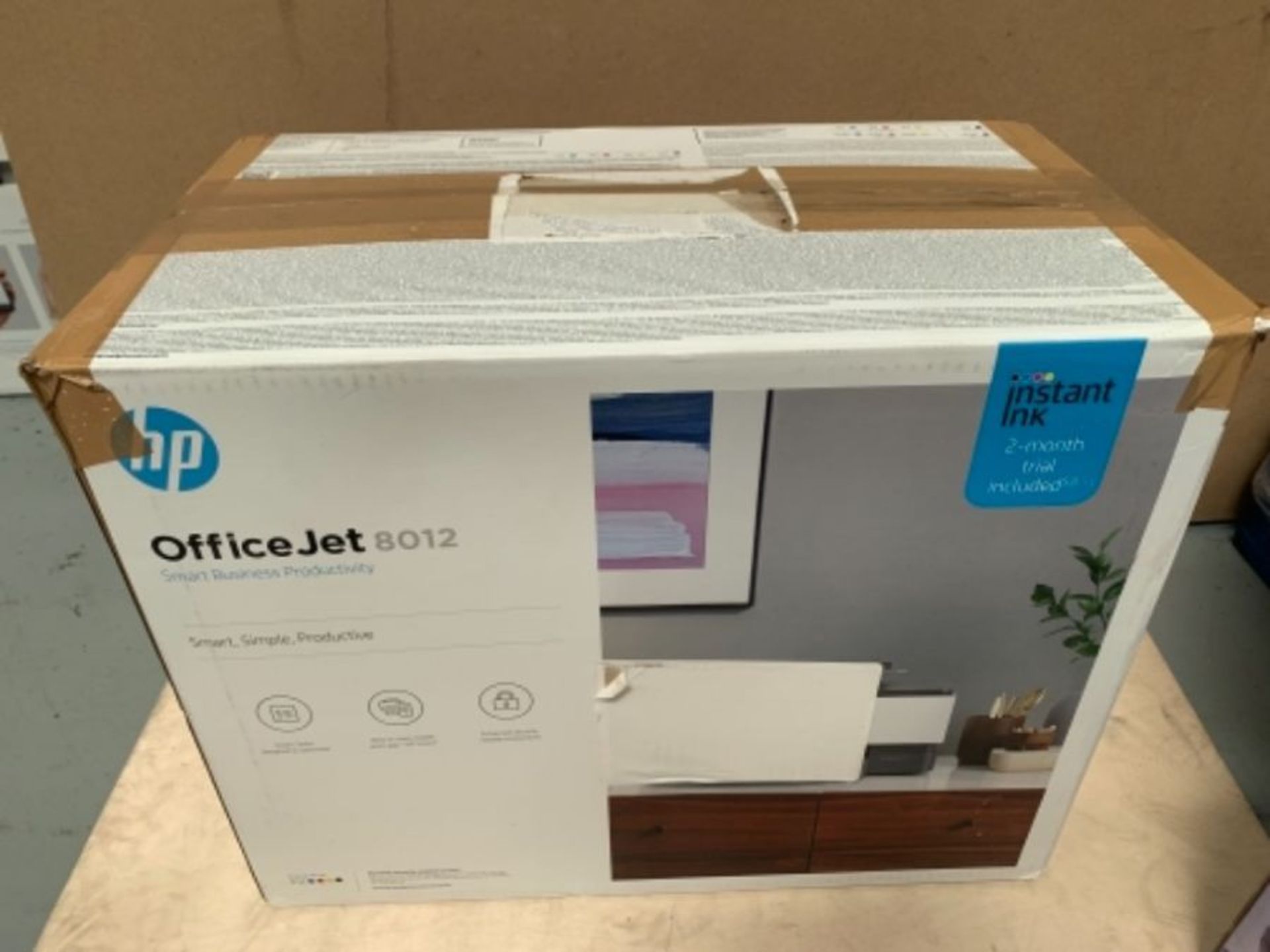 RRP £89.00 HP OfficeJet 8012 All-in-One Wireless Printer, Instant Ink Ready with 2 Months Trial I - Image 2 of 3