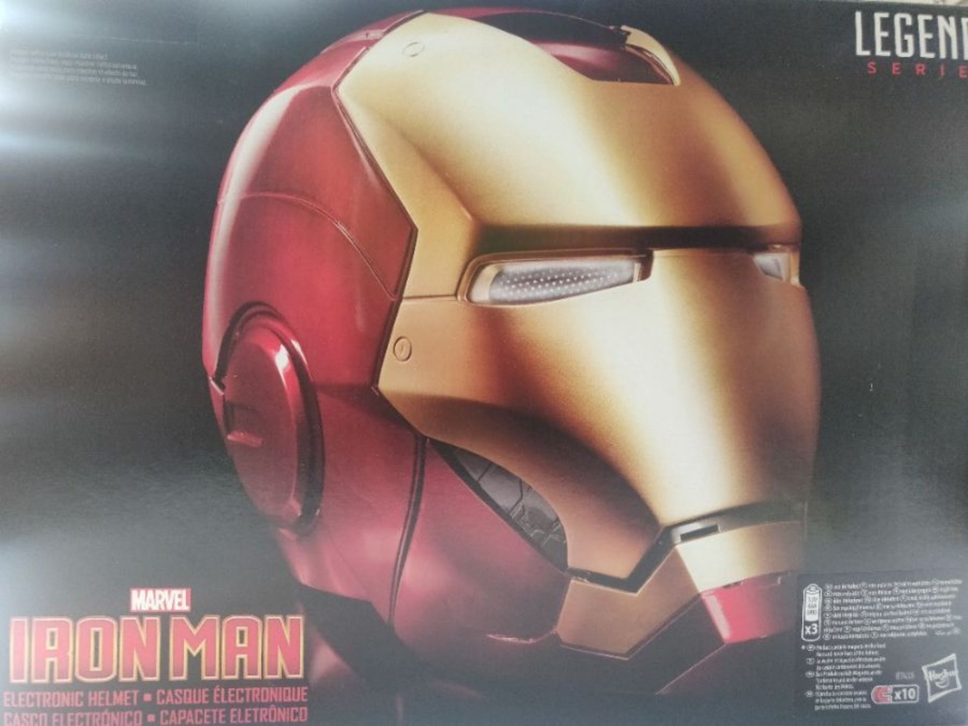 RRP £90.00 Marvel Legends Iron Man Electronic Helmet - Image 2 of 3