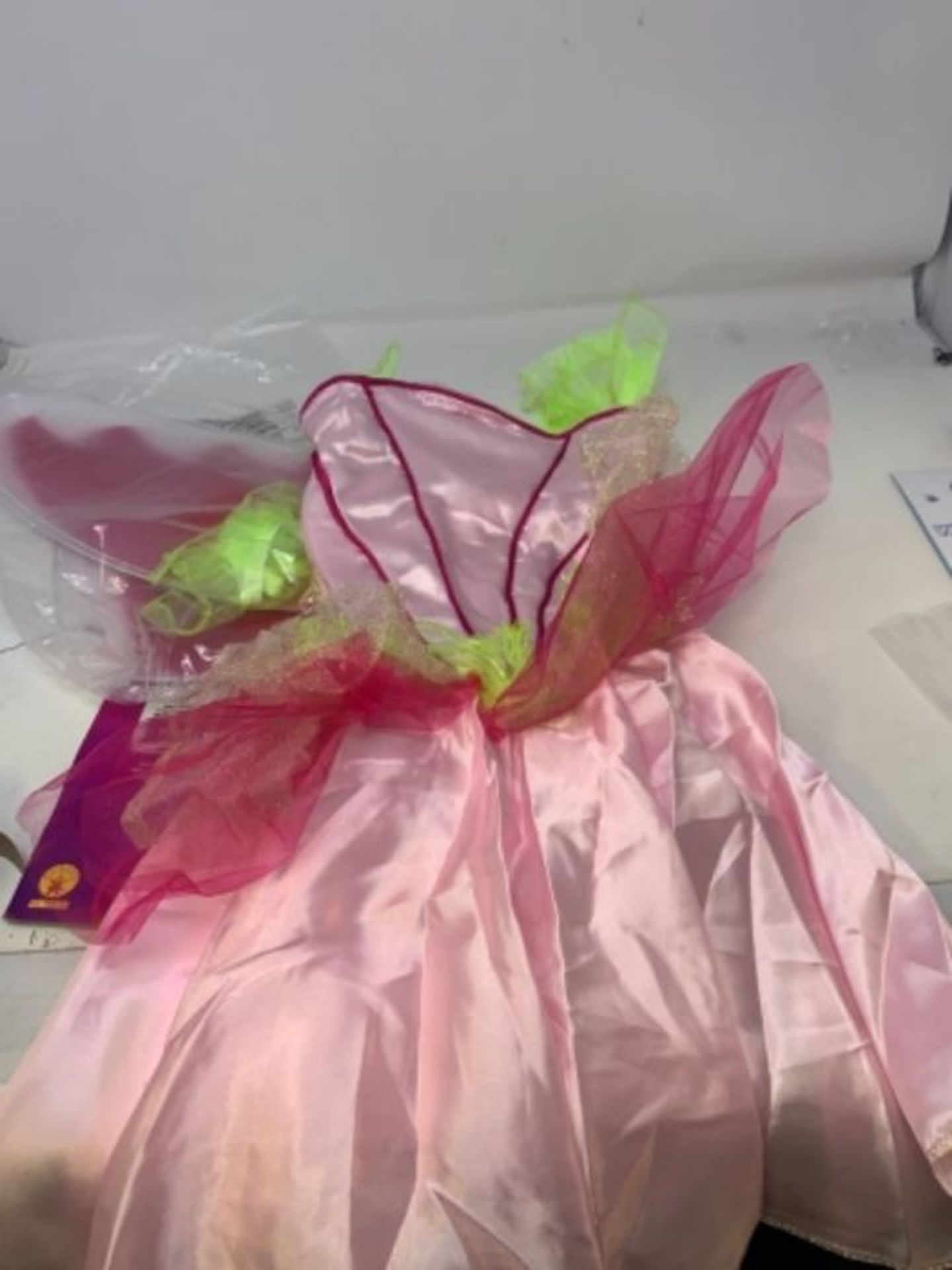 Rubie's Springtime Pink Fairy Girls Fancy Dress Fairies Childs Kids Costume + Wings - Image 2 of 2