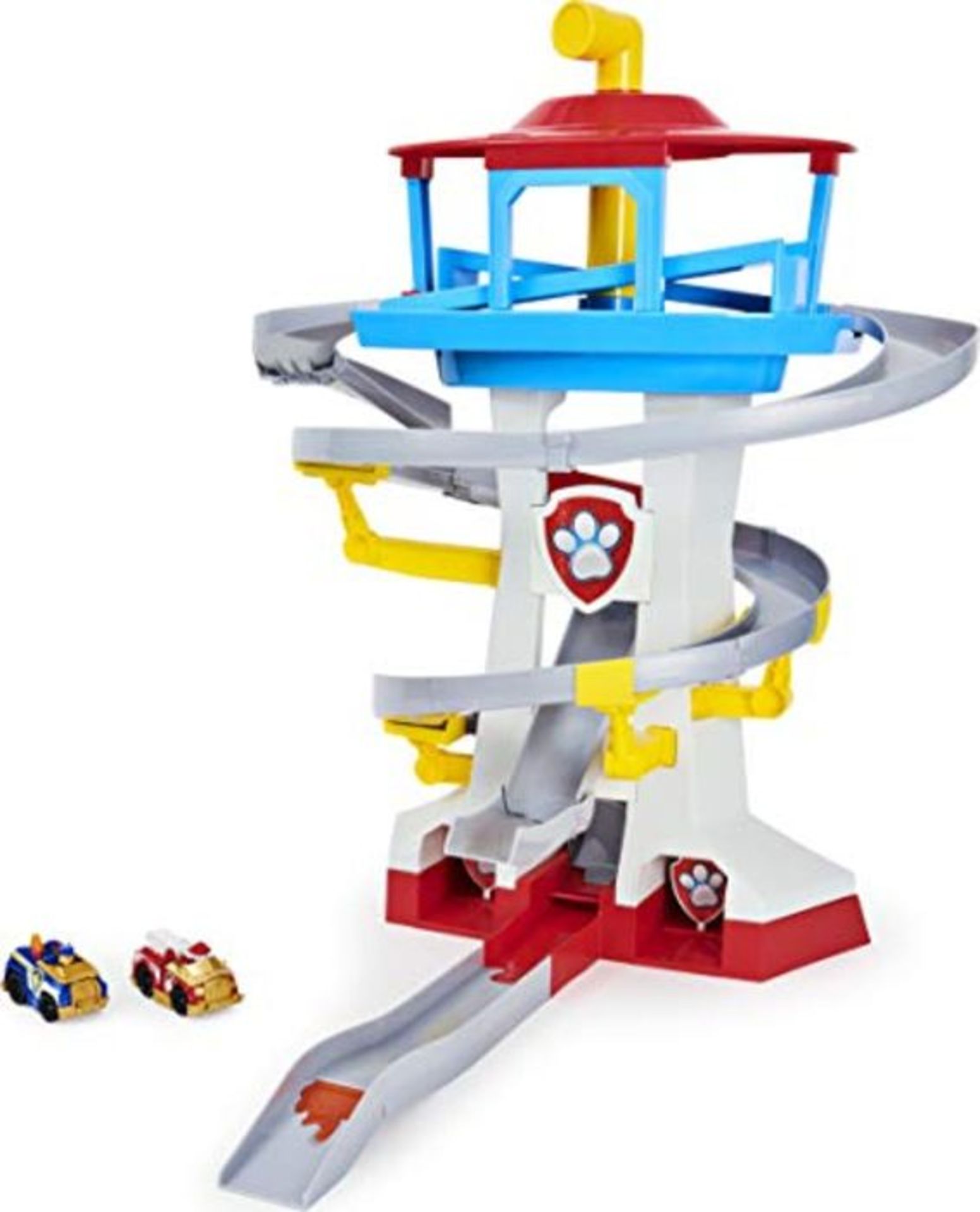 Paw Patrol True Metal Adventure Bay Rescue Way Playset with 2 Exclusive Vehicles, 1:55