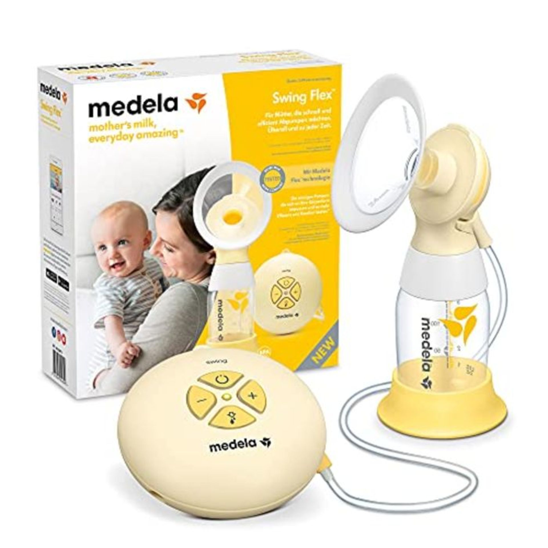 RRP £71.00 Medela Swing Flex Electric Breast Pump, Portable Single Silicone Pump