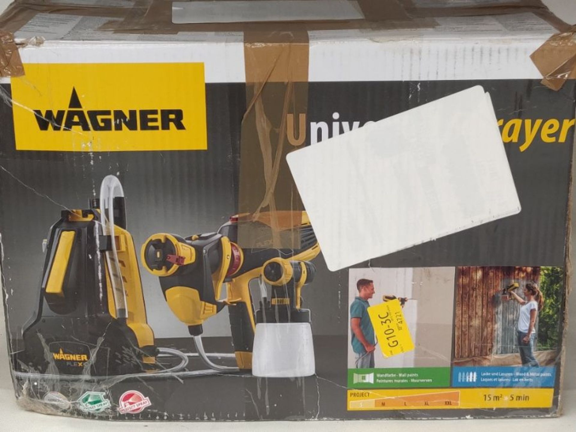RRP £165.00 Wagner Universal Sprayer W 990 FLEXiO - Electric Paint Sprayer for Wall & Ceiling/Wood - Image 2 of 3
