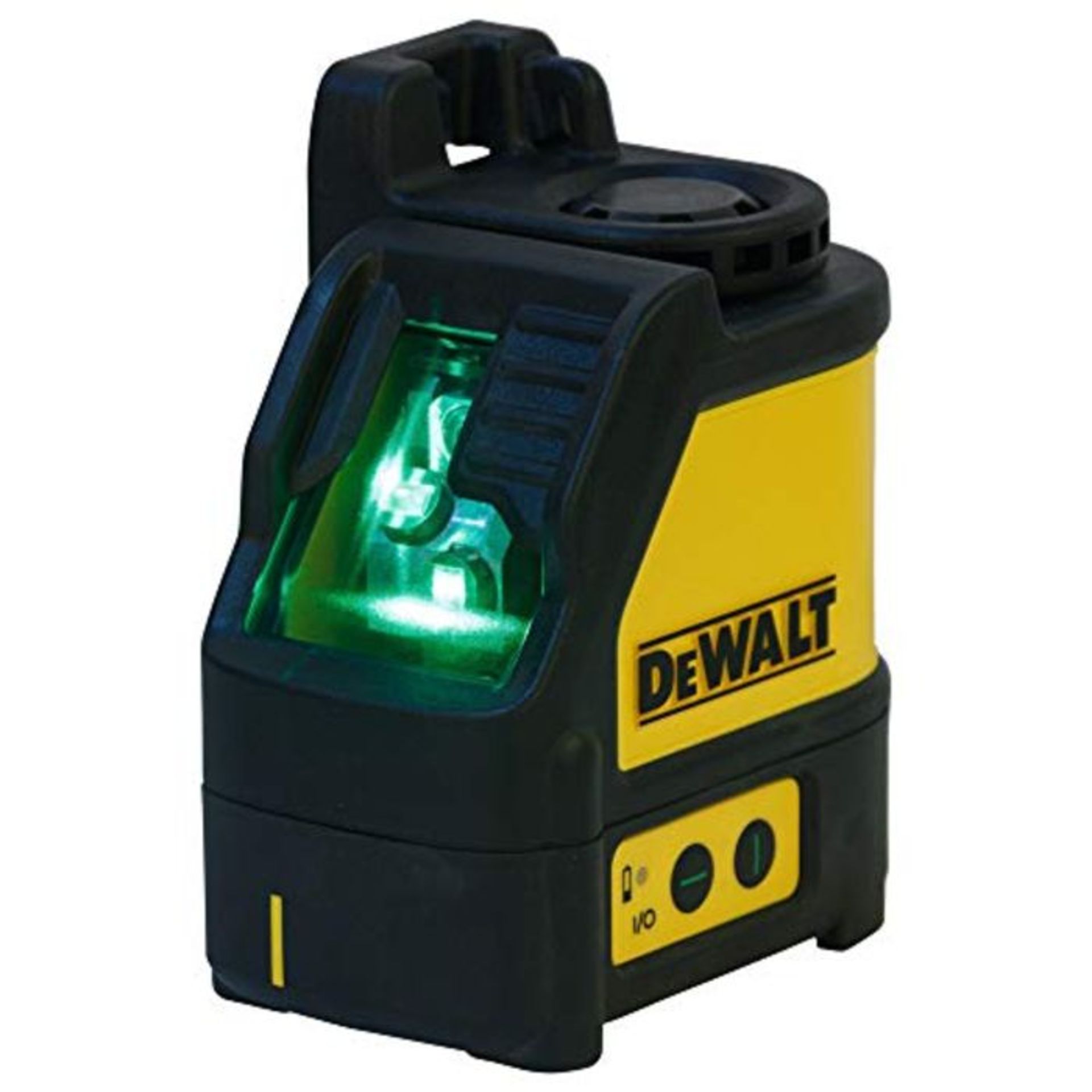 RRP £156.00 DEWALT DW088CG-XJ Green Beam Cross Line Laser with Carry Case, Yellow/Black