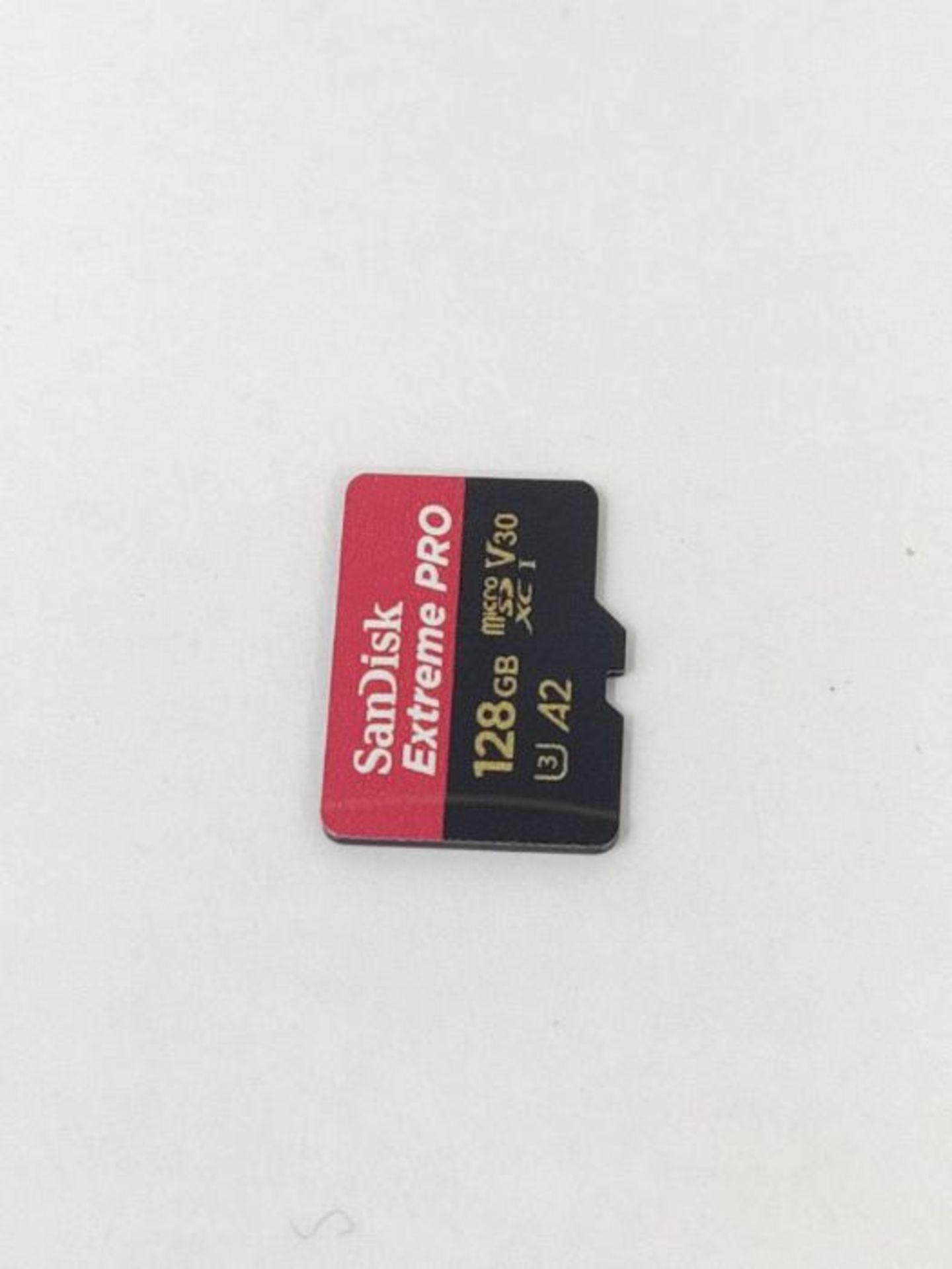 SanDisk Extreme Pro 128GB microSDXC Memory Card + SD Adapter with A2 App Performance + - Image 2 of 2