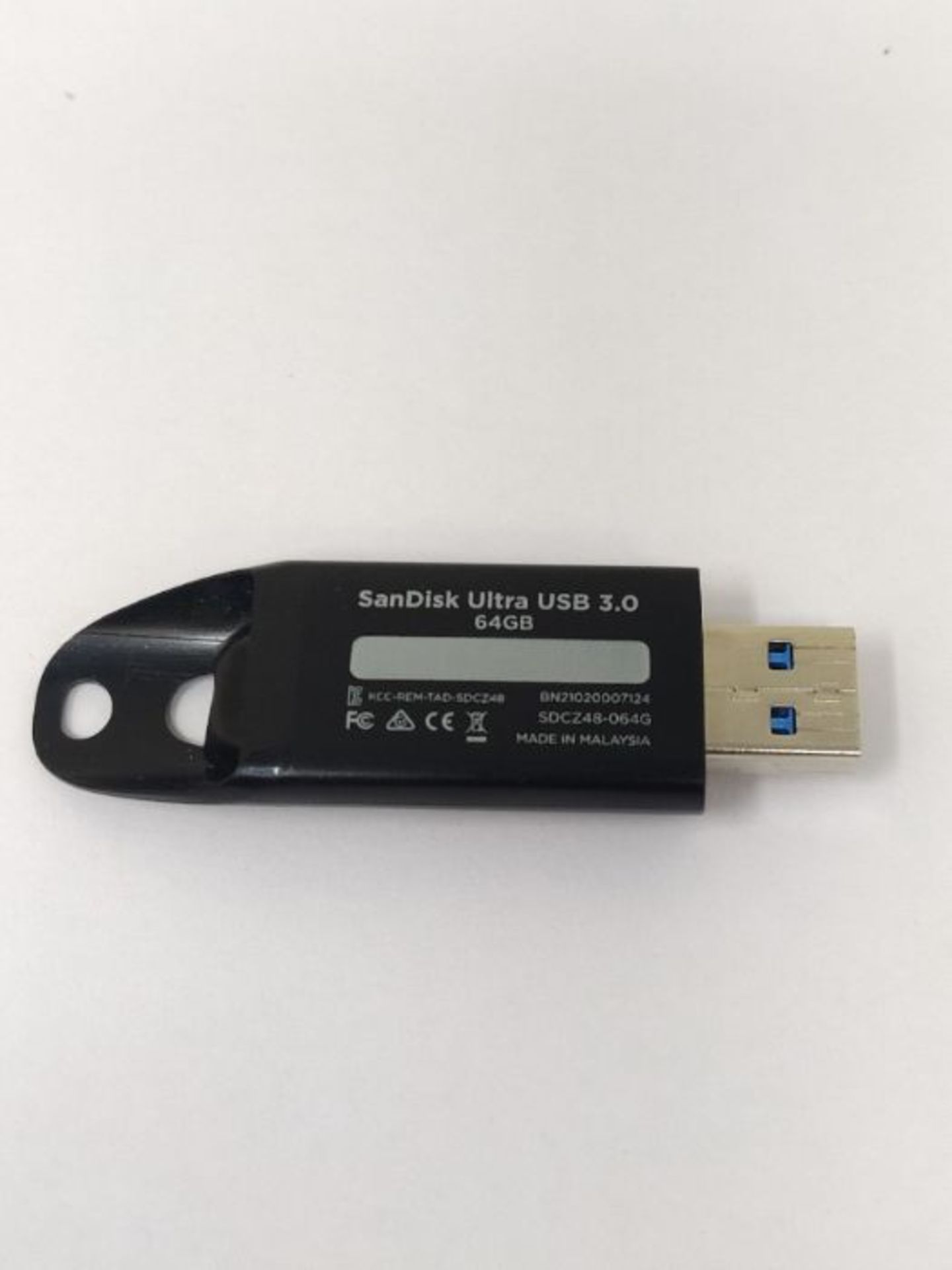 SanDisk Ultra 64 GB USB Flash Drive USB 3.0 Up to 130 MB/s Read, Black - Image 2 of 2