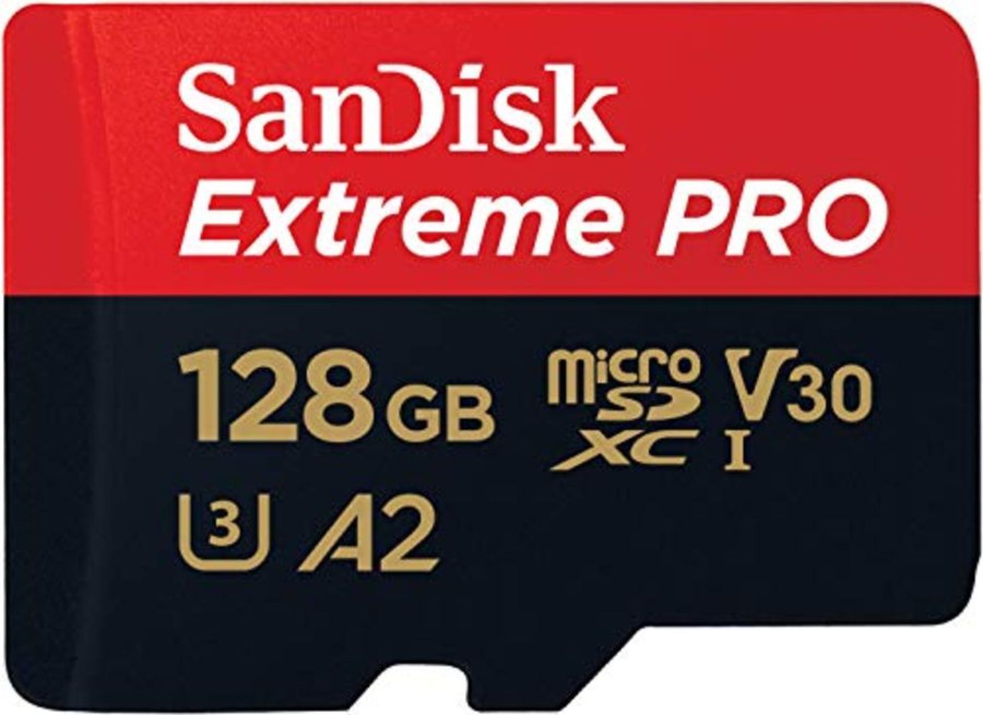 SanDisk Extreme Pro 128GB microSDXC Memory Card + SD Adapter with A2 App Performance +