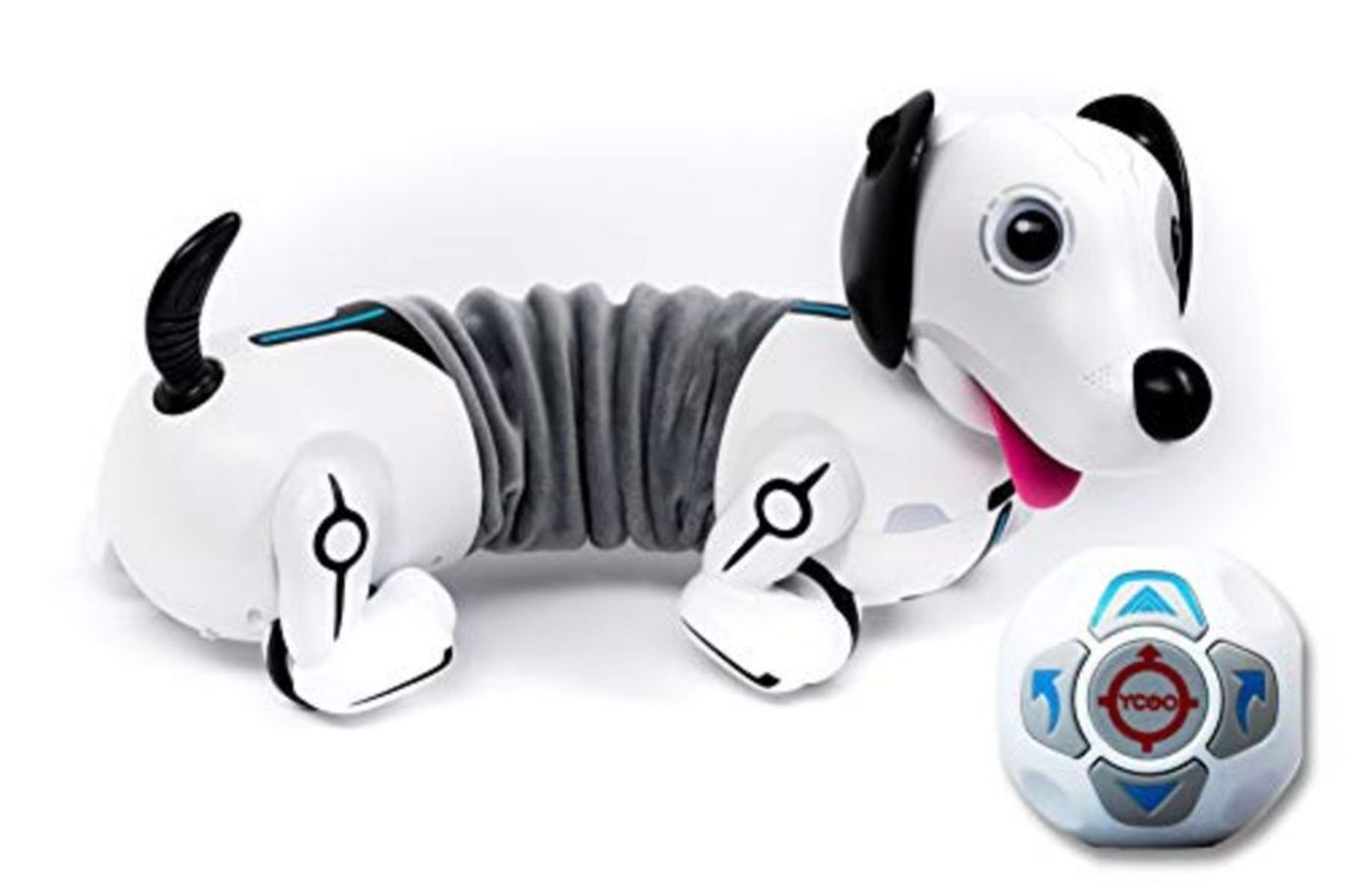 SilverLit 88570 Robo Dash/Dackel, Remote Control Dog for Kids, White
