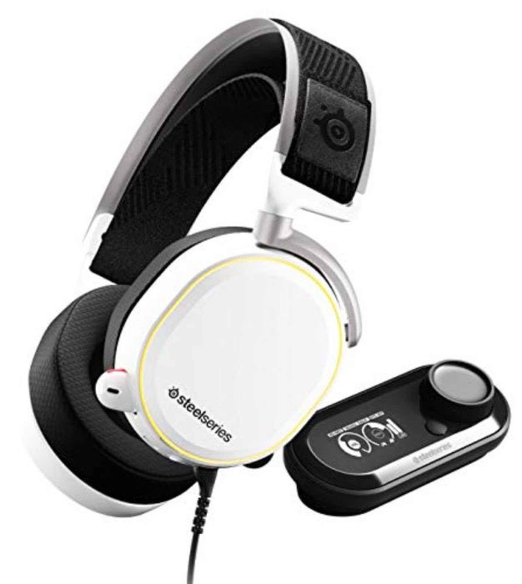 RRP £199.00 SteelSeries Arctis Pro + GameDAC Wired Gaming Headset - Certified Hi-Res Audio - Dedic