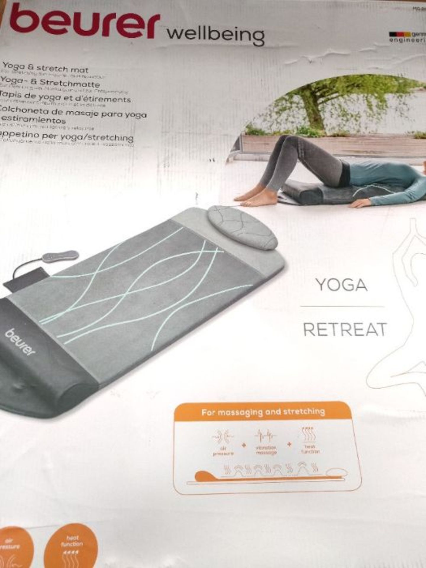 RRP £229.00 Beurer MG280 Yoga and Stretching Mat | 7 Inflating air Chambers Position Your Body int - Image 2 of 3