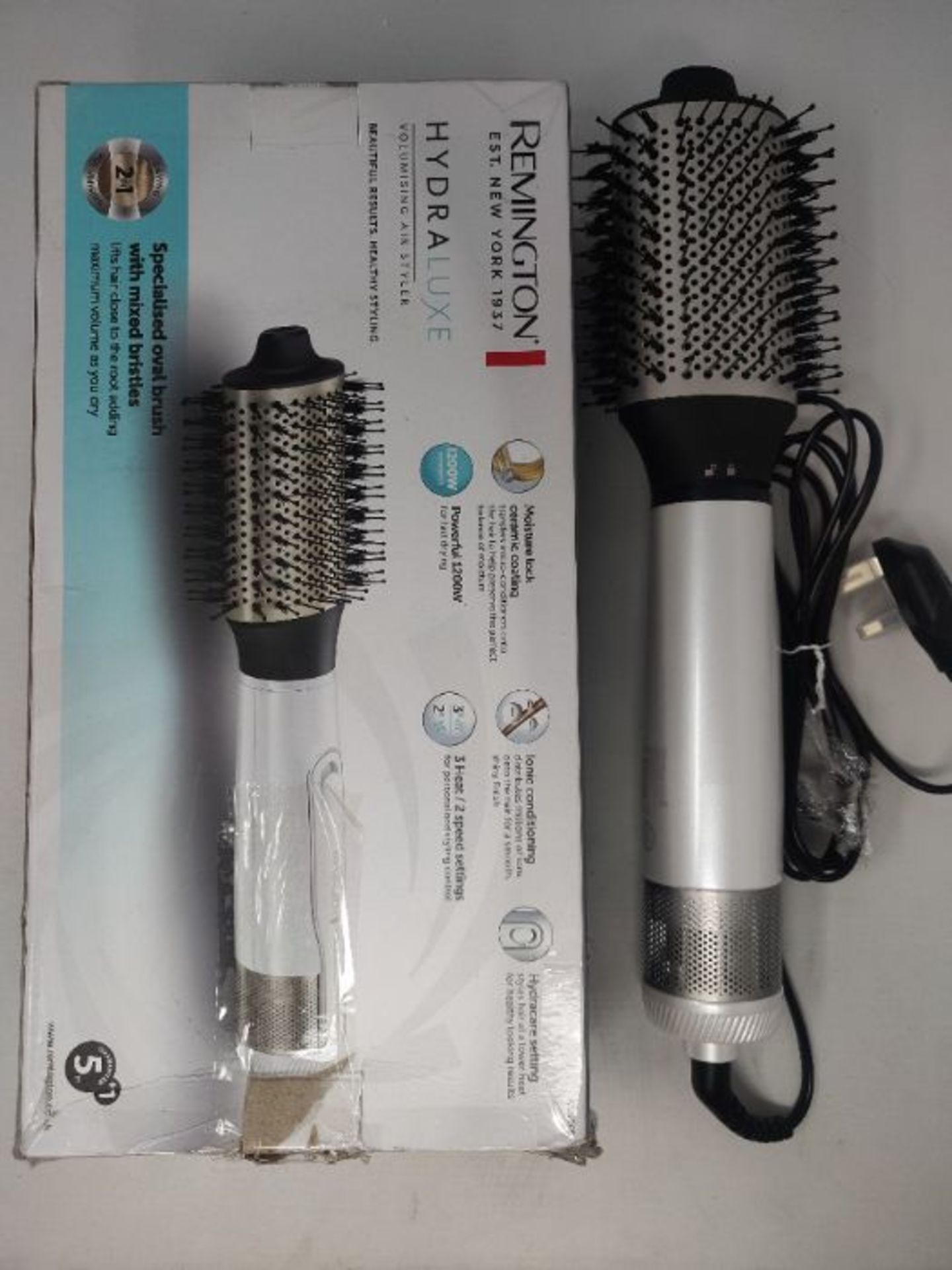 Remington Hydraluxe Volumising Hot Air Styler - Hair Dryer Brush with Moisture Lock Ce - Image 2 of 2