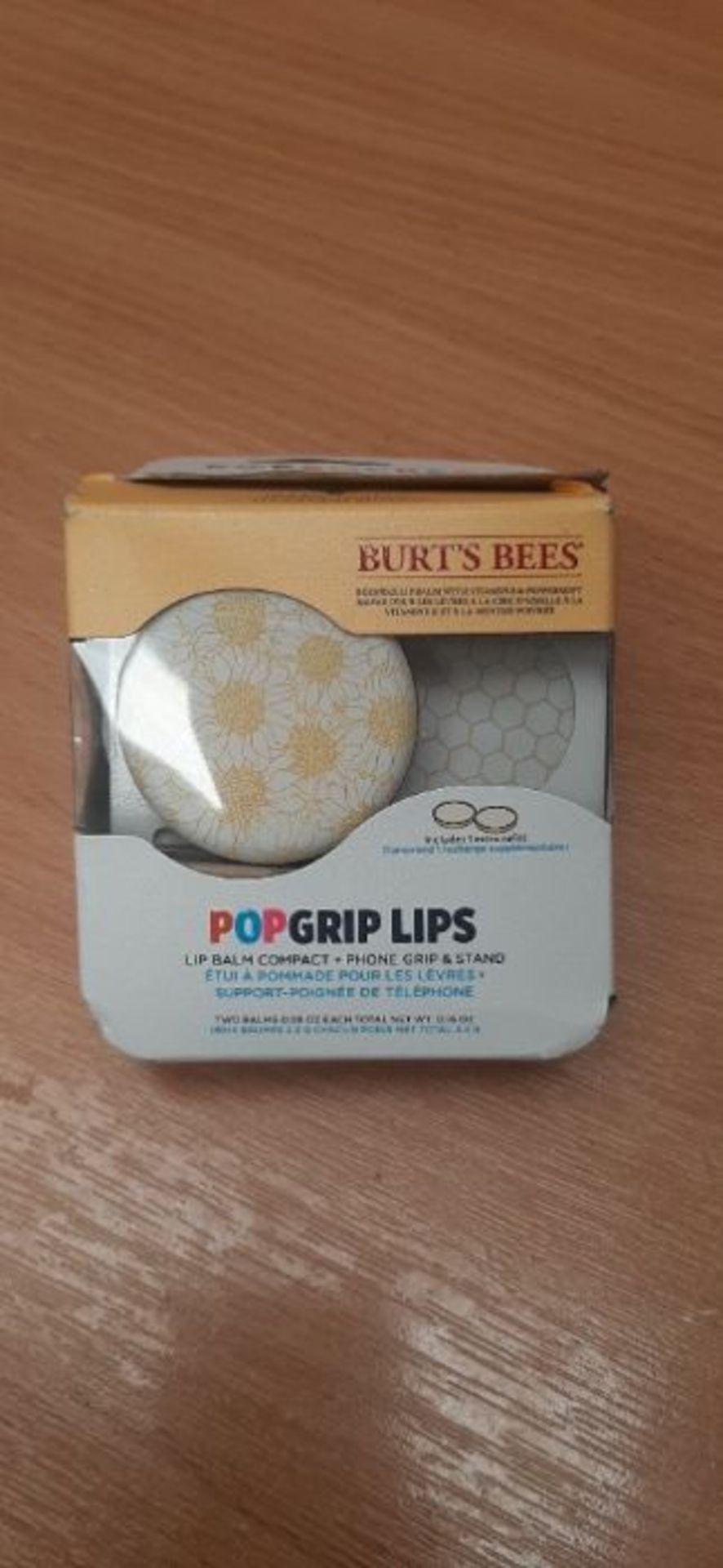 PopSockets: PopGrip Lips x Burt's Bees - Expanding Stand and Grip for Smartphones and - Image 2 of 2
