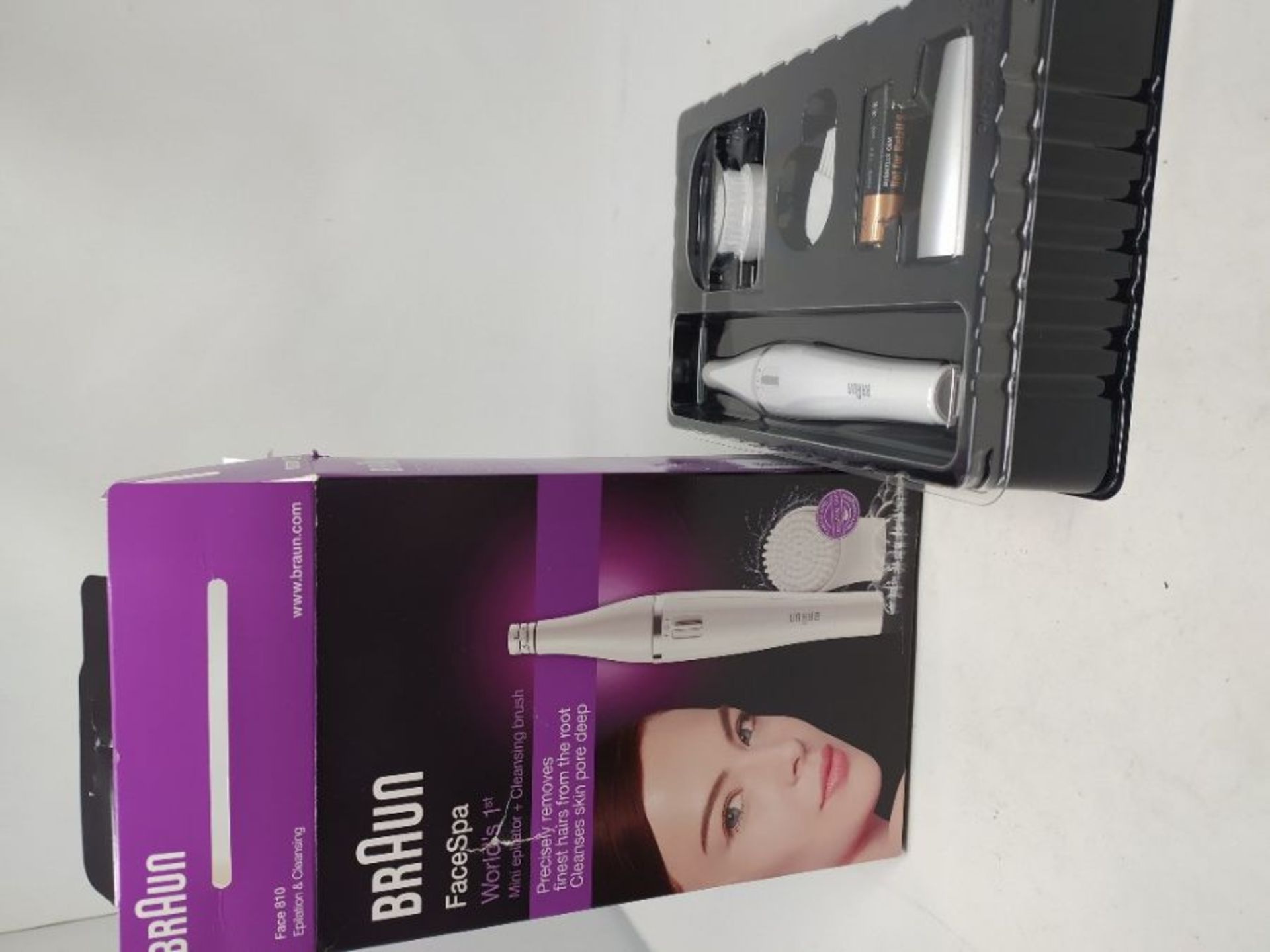 Braun Face 810 Facial Epilator, Hair Removal and Facial Cleansing, with Additional Bru - Image 2 of 2