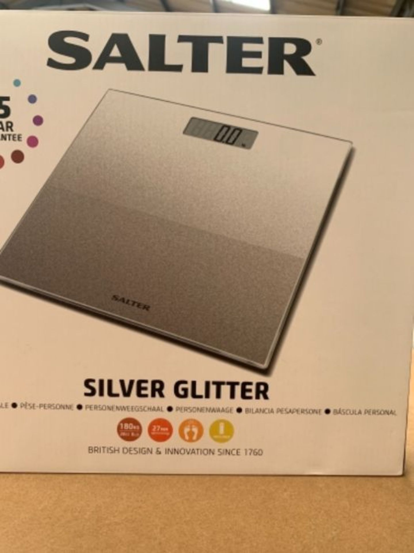 Salter Glitter Bathroom Scales  Supersize Digital Display Electronic Scale for Prec - Image 2 of 3