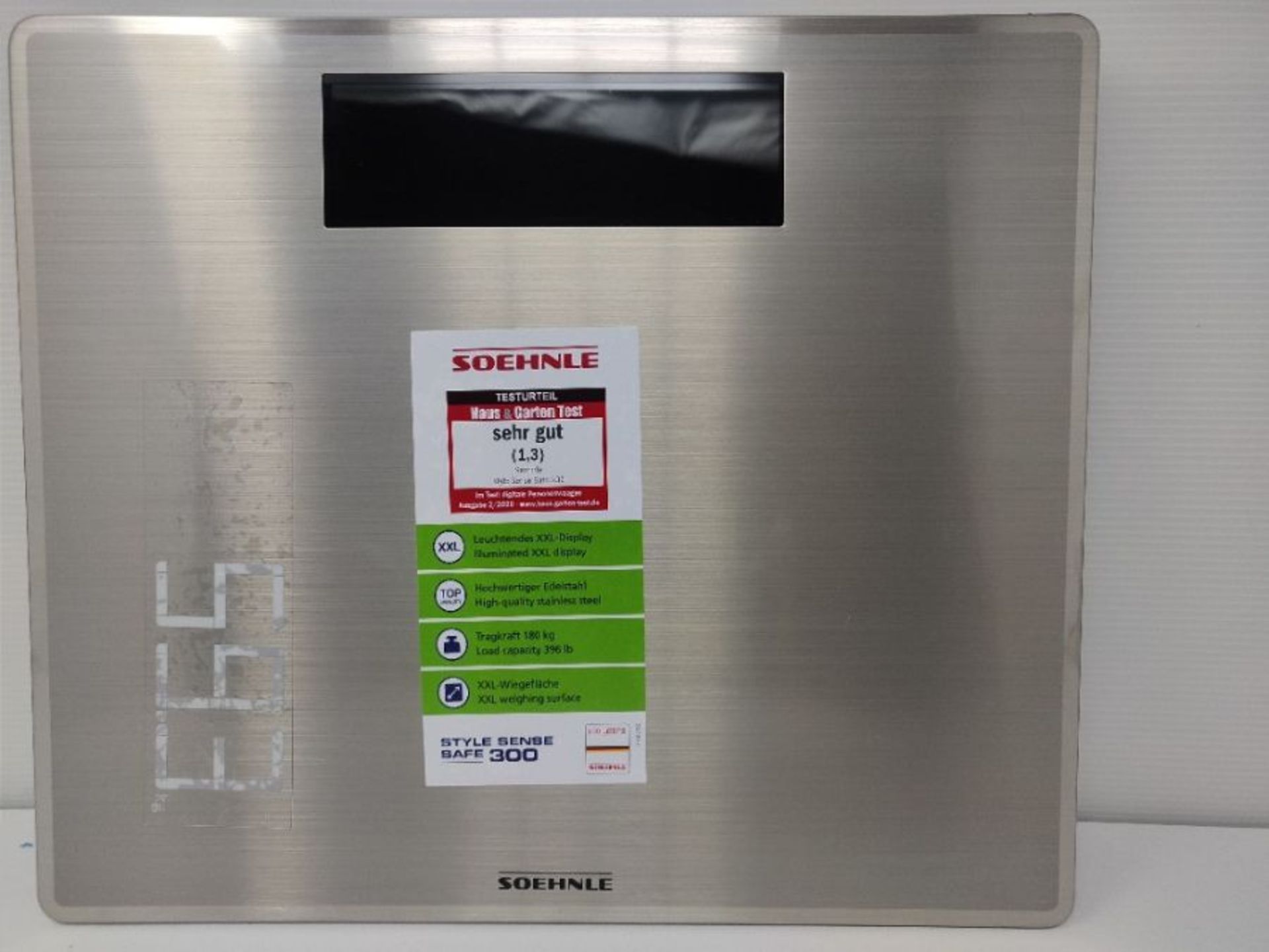 Soehnle Style Sense Safe 300 Digital Scale, Bathroom Scale with XL LED Screen and Extr - Image 2 of 2