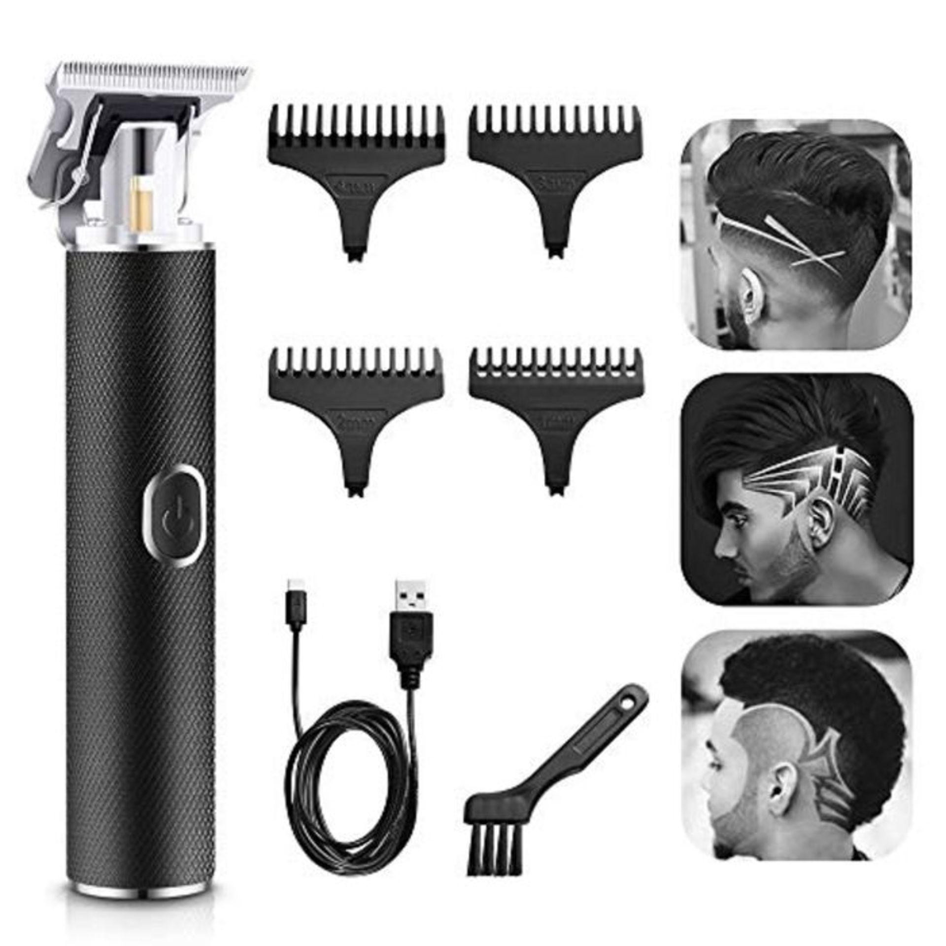 [BROKEN SCREEN] Hair Clippers for Men, Electric Pro Li Outliner T Blade Trimmers Recha