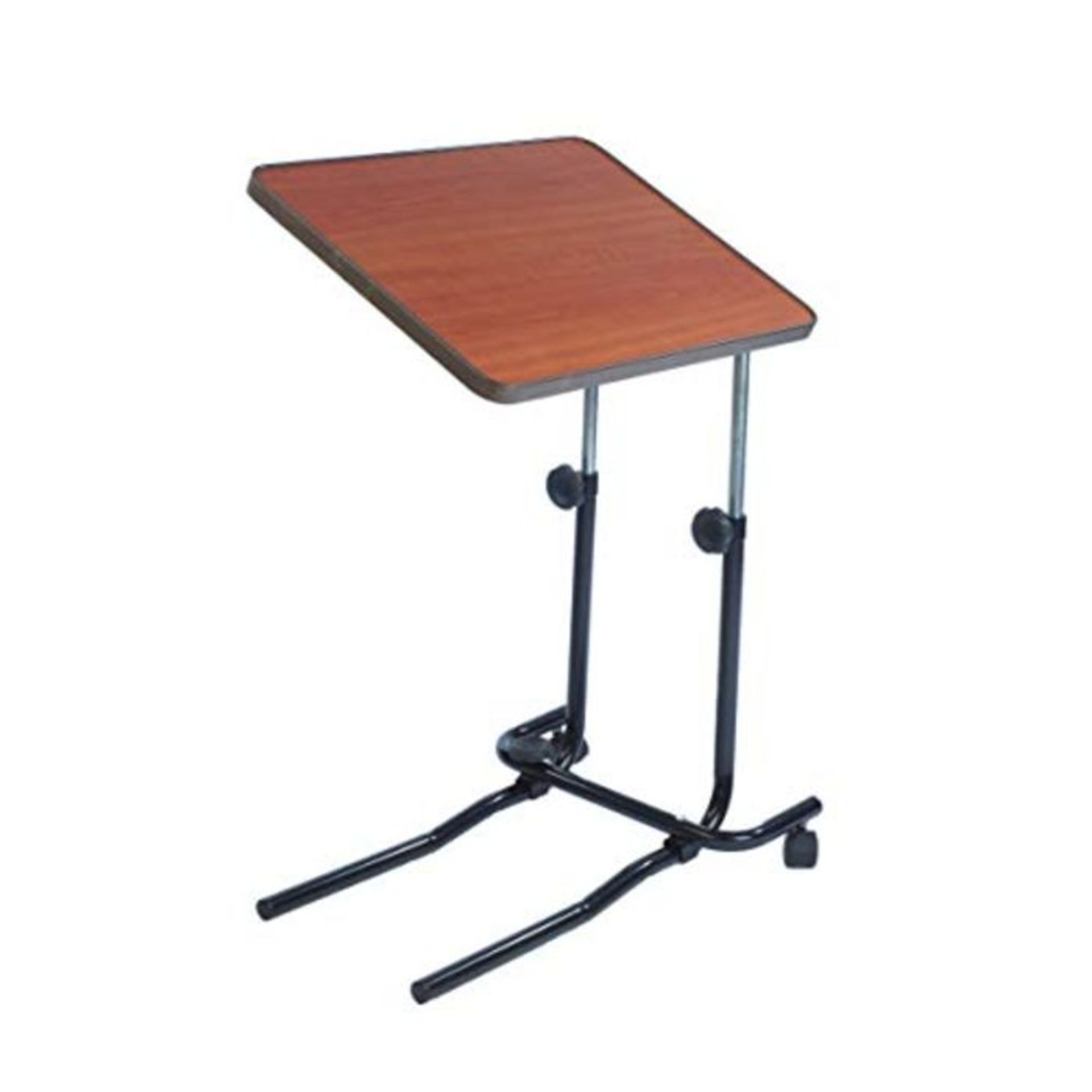 NRS Healthcare M01278 Overbed and Chair Table - Divan Style, Tiliting and Adjustable