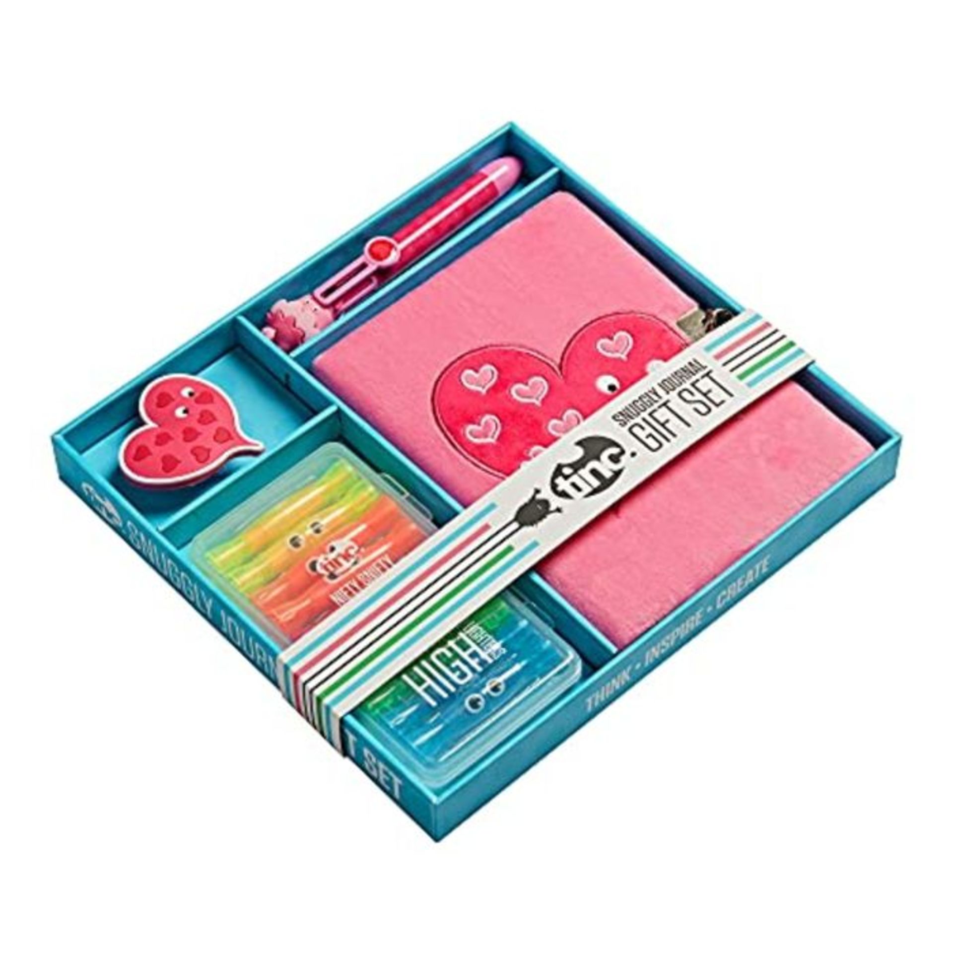 Tinc BXGS02PK Snuggly Journal Boxed Gift Set, Pink