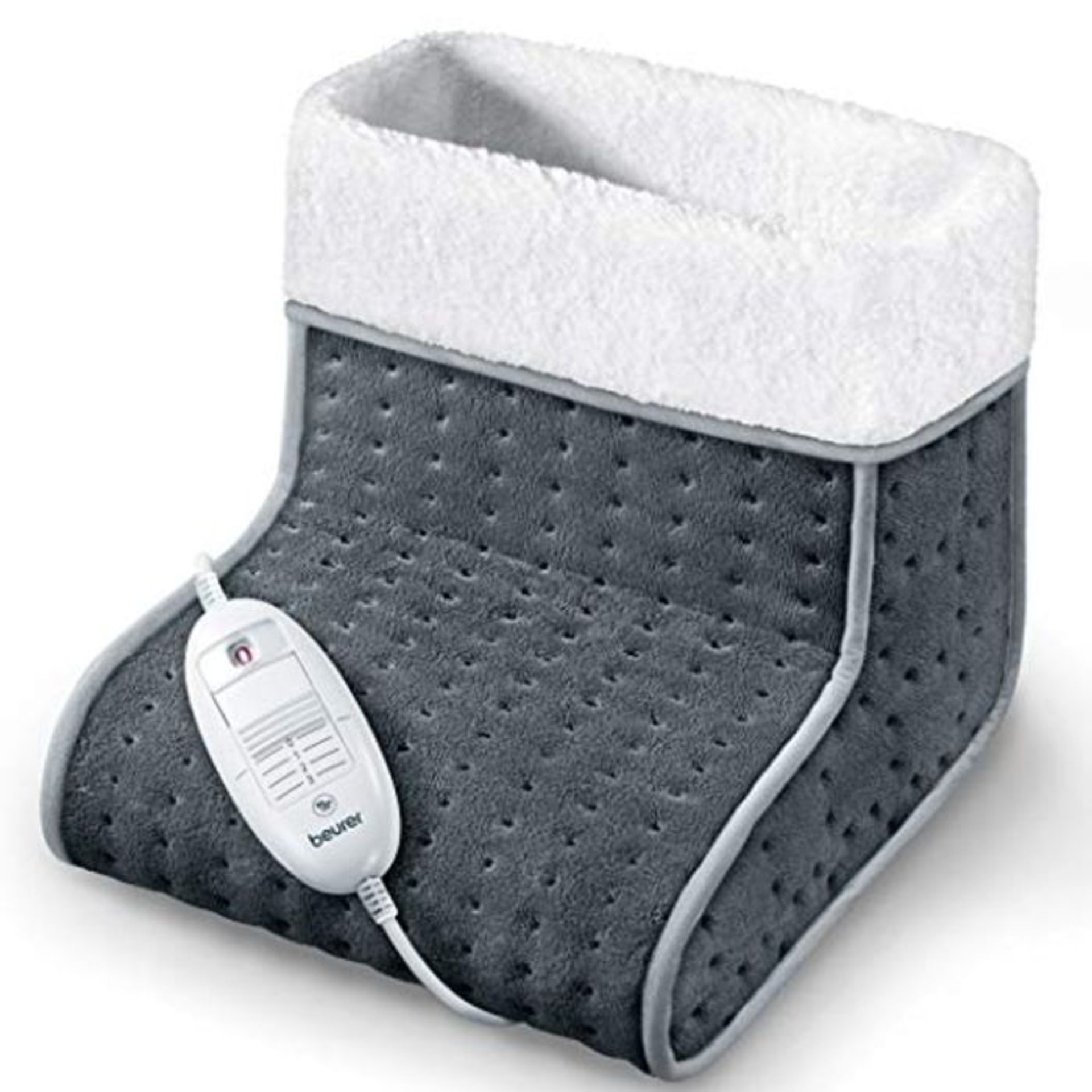 Beurer FW20UK Cosy Foot Warmer - Grey | Electric Foot Warmer for Cold feet | 3 Tempera