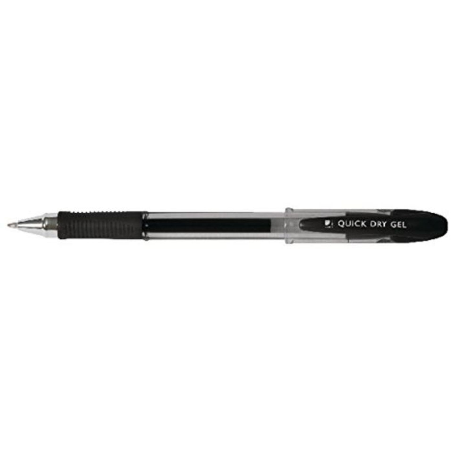 Q-Connect Quick Dry Gel Pen KF00678 - Black, Pack of 12