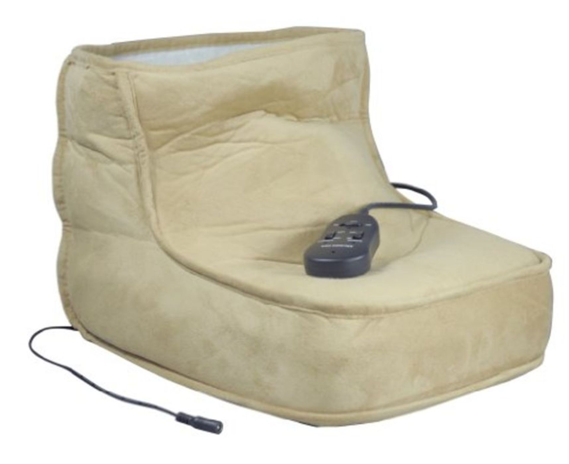 Aidapt Soft Relaxing Dual Speed Electric Foot Massage & Heated Foot Warmer Boot (Brown
