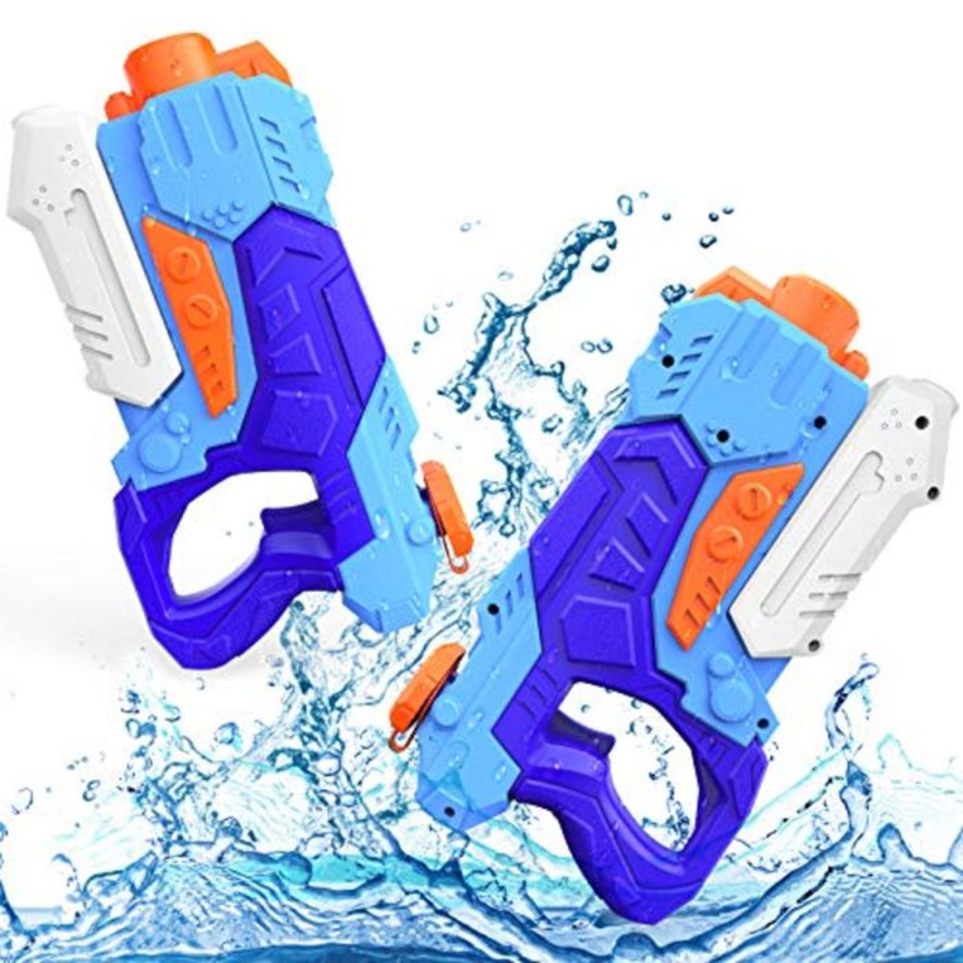 Kiztoys Water Gun Toys for Kids, 2 Pack Powerful Water Pistols with 1200ML Large Capac