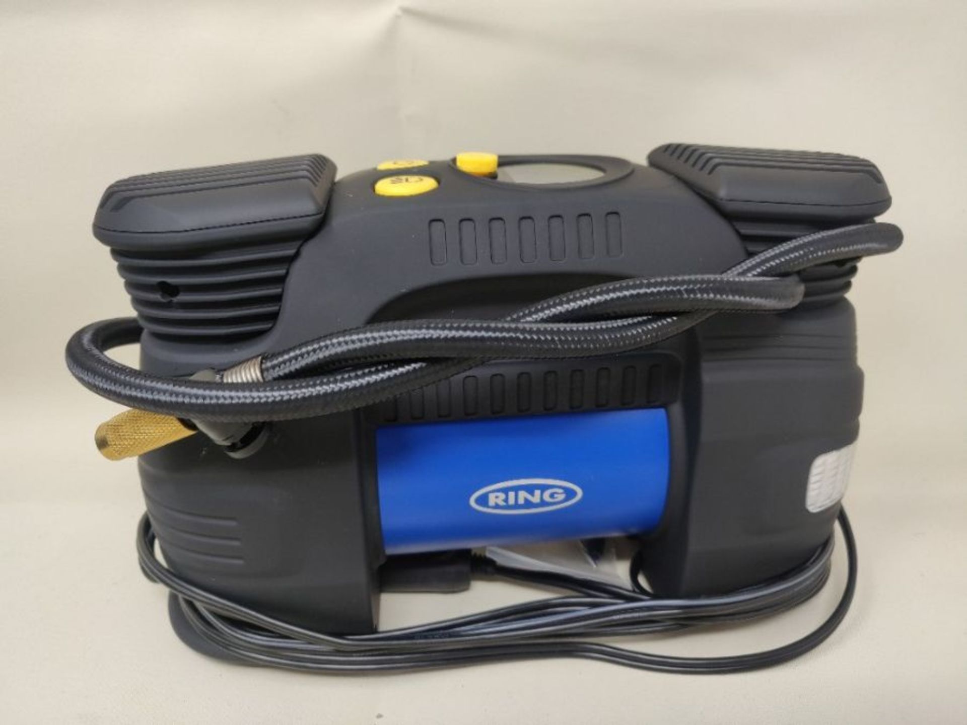 RRP £64.00 Ring RAC830 12V Rapid Digital Tyre Inflator for Large Tyres, Preset Function, Adaptor - Image 3 of 3